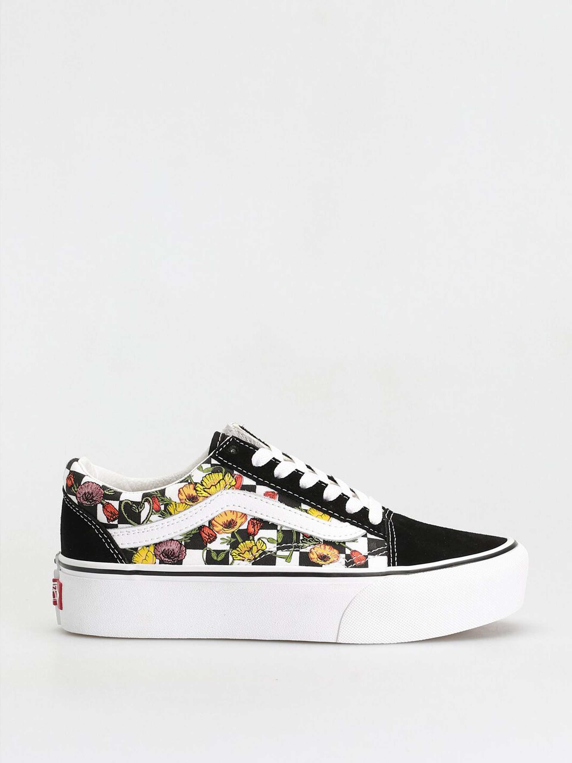 Vans Old Skool Platform Cipők (poppy checkerboard black/multi)