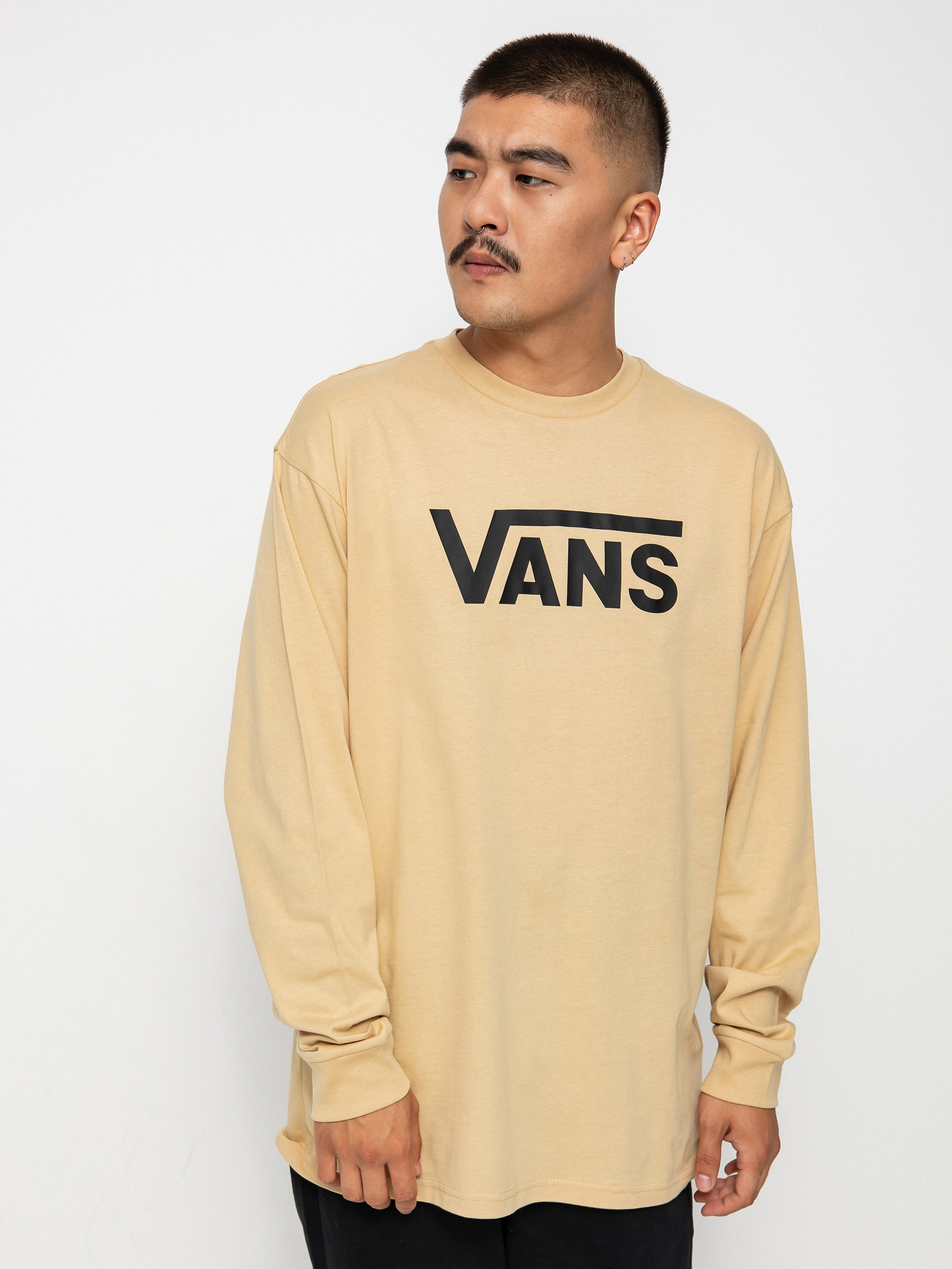 Vans Classic Hosszú ujjú felső (taos taupe/black)