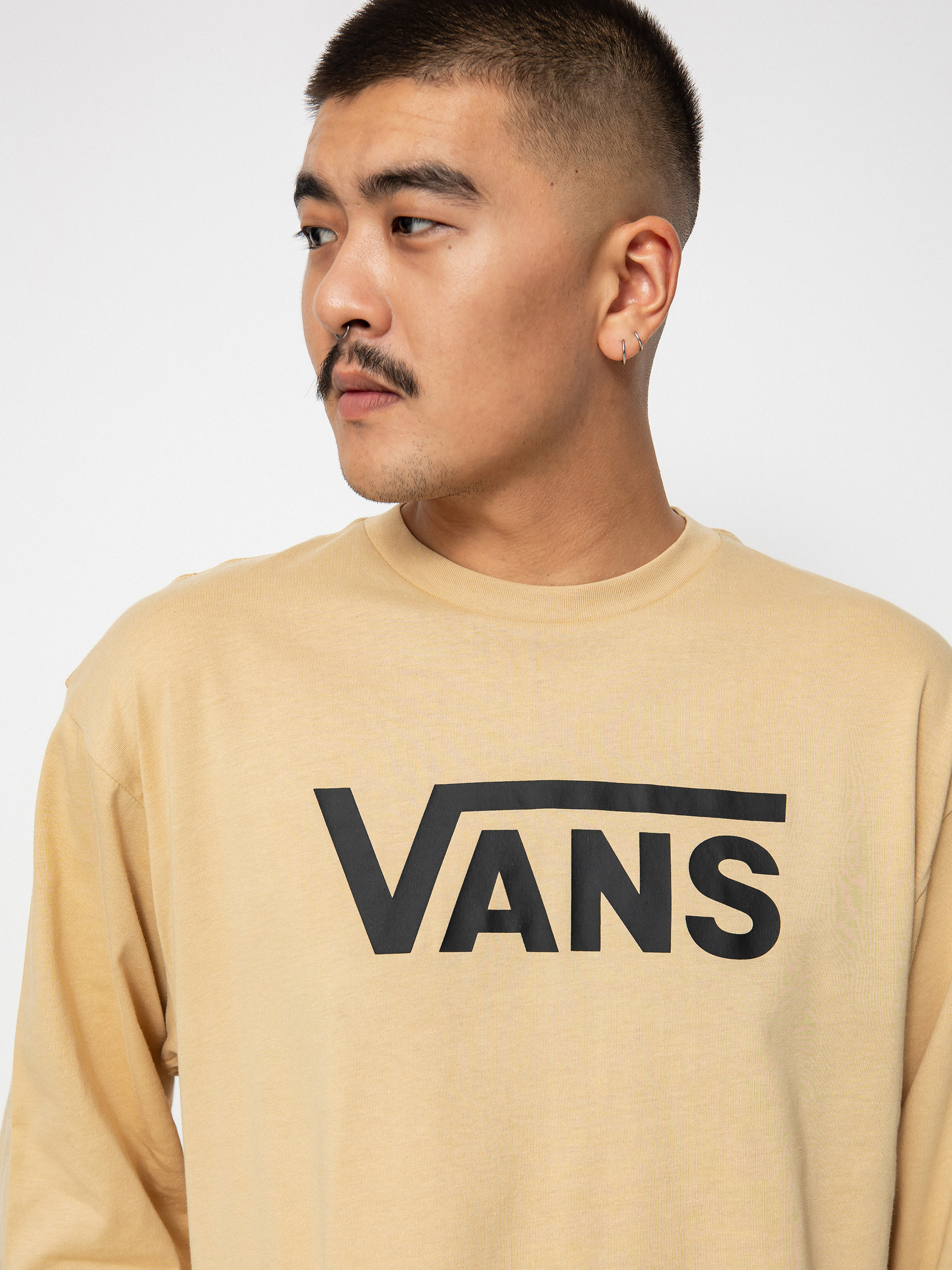 Vans Classic Hosszú ujjú felső (taos taupe/black)