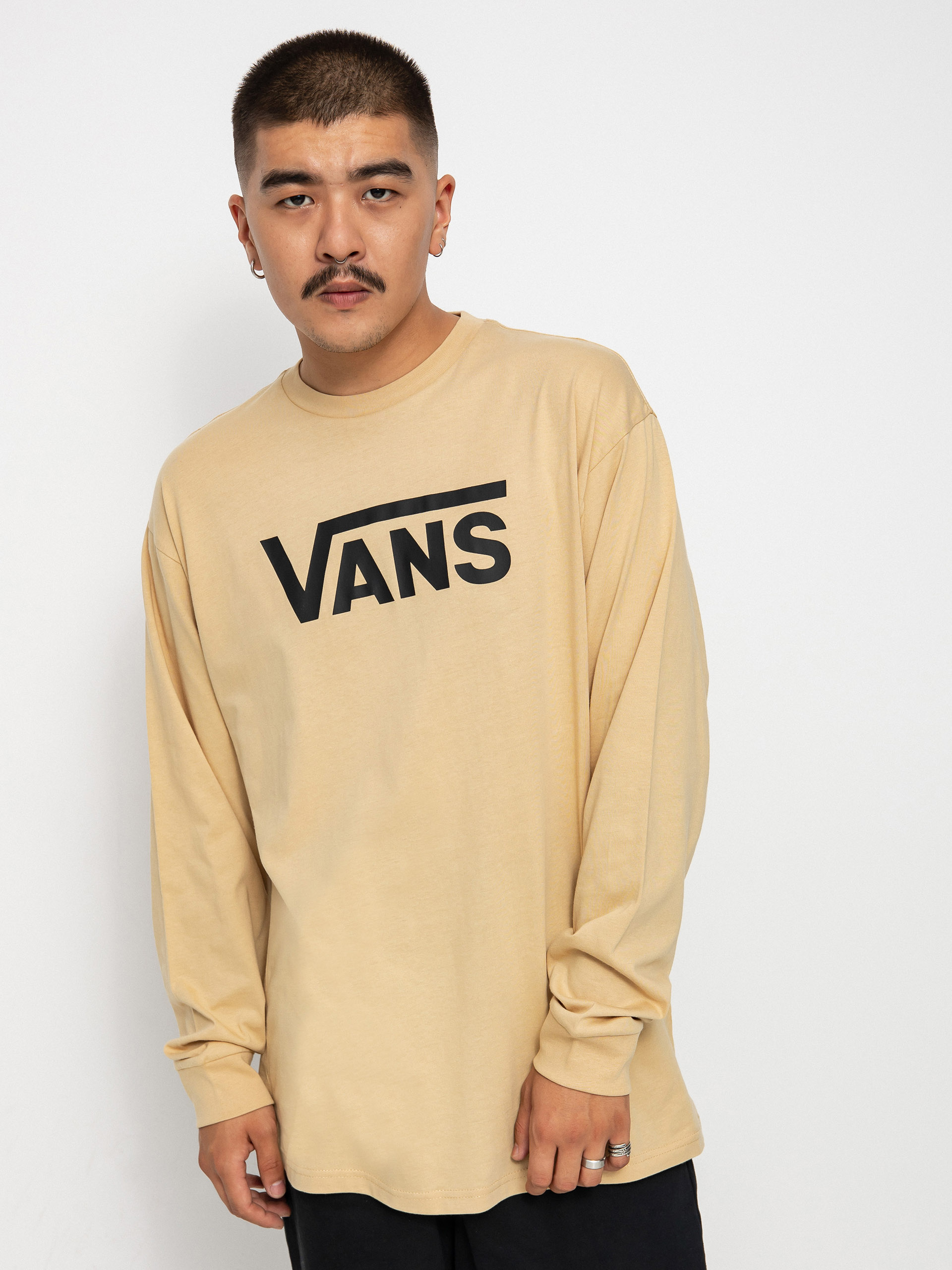 Vans Classic Hosszú ujjú felső (taos taupe/black)