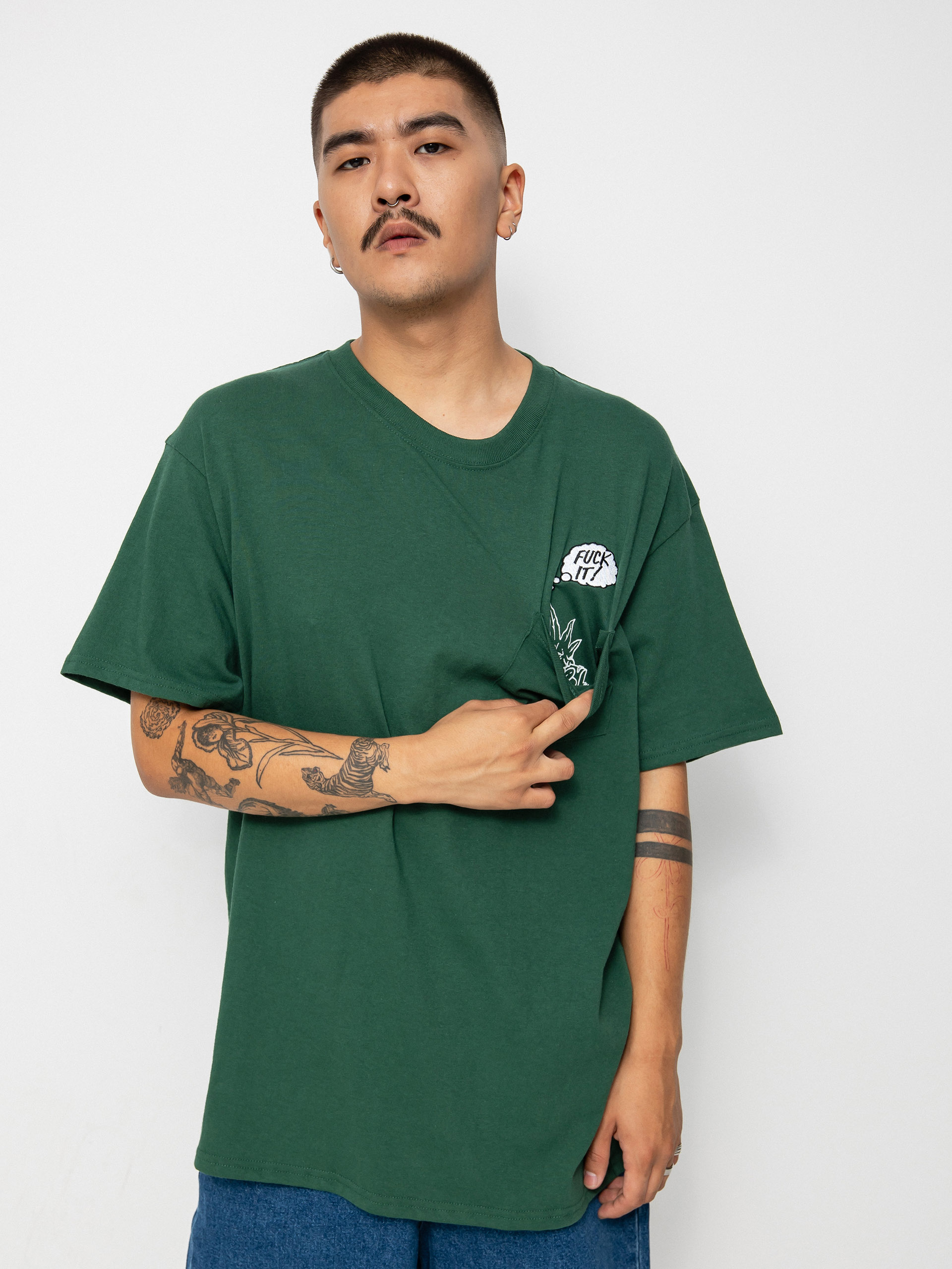 HUF In The Pocket póló (forest green)