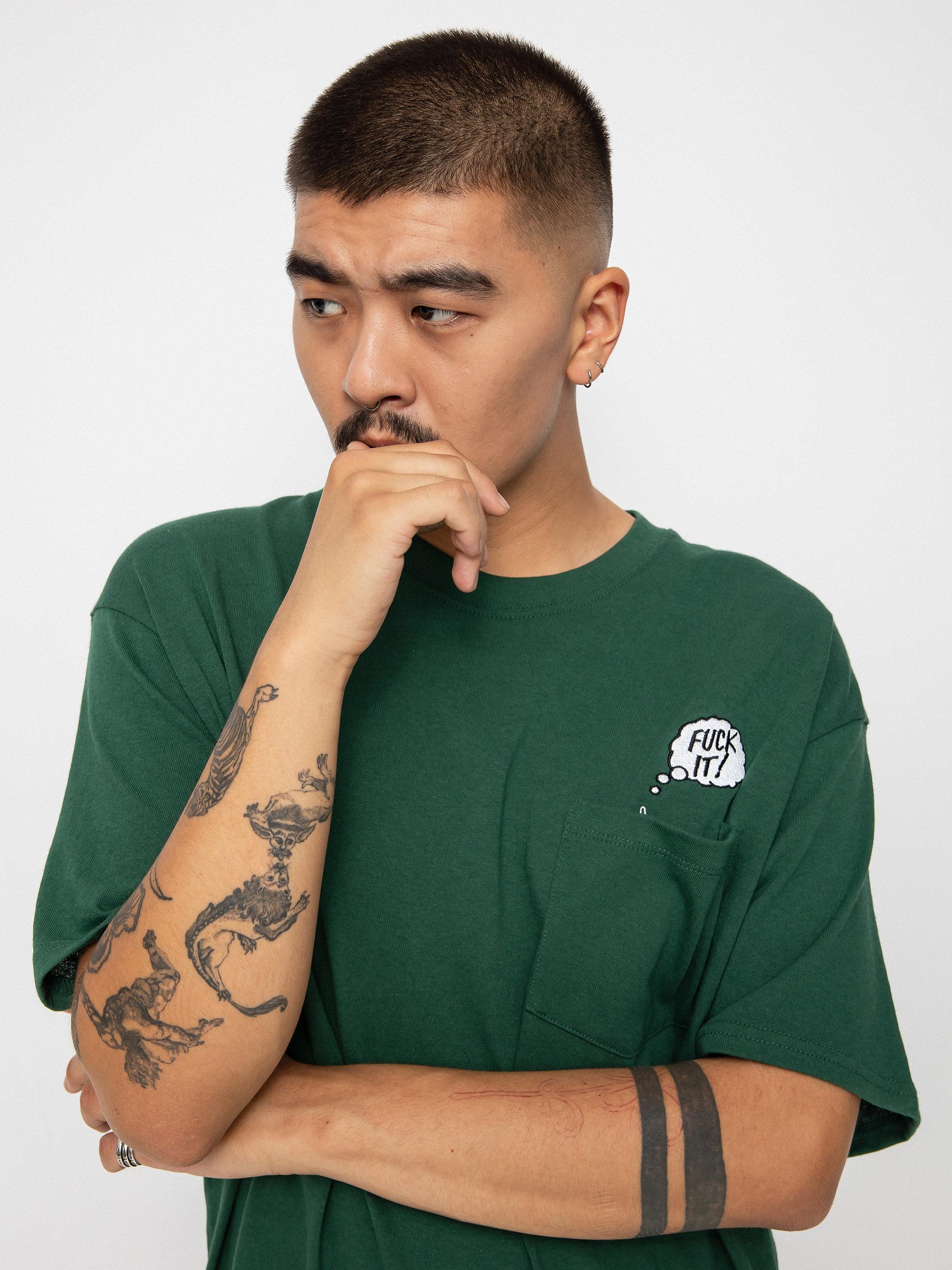 HUF In The Pocket póló (forest green)