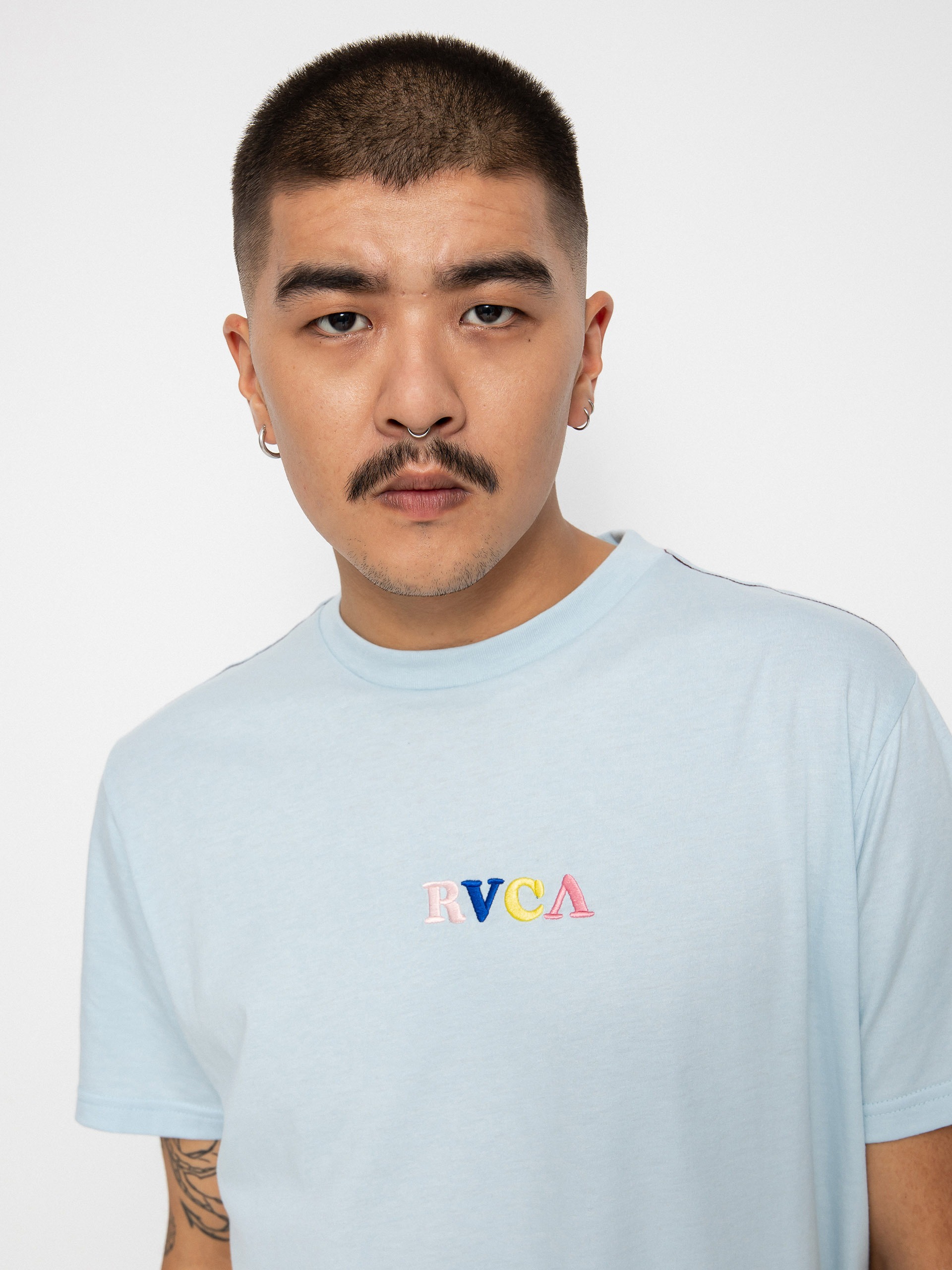 RVCA Skull Club póló (sky)