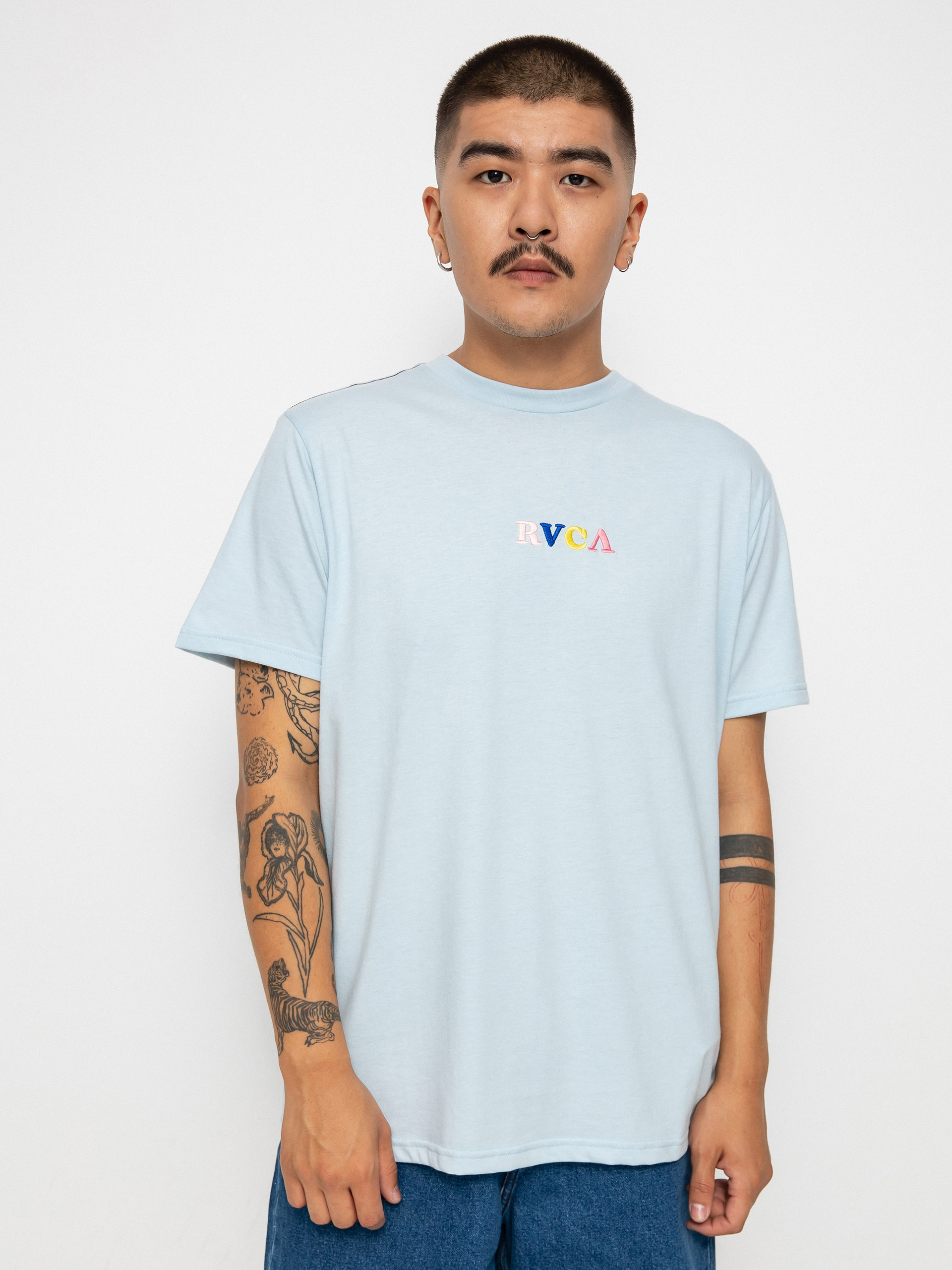 RVCA Skull Club póló (sky)