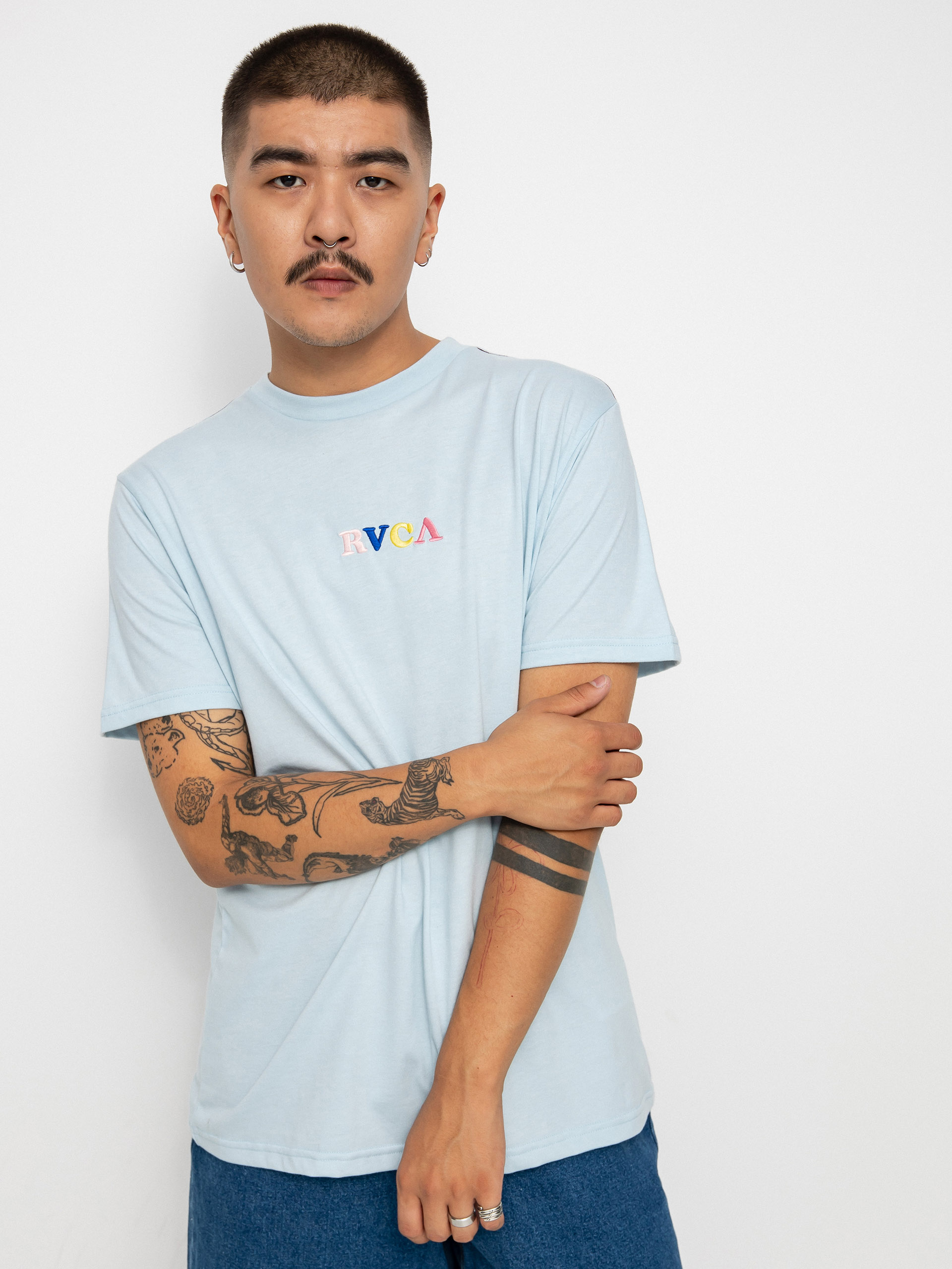 RVCA Skull Club póló (sky)