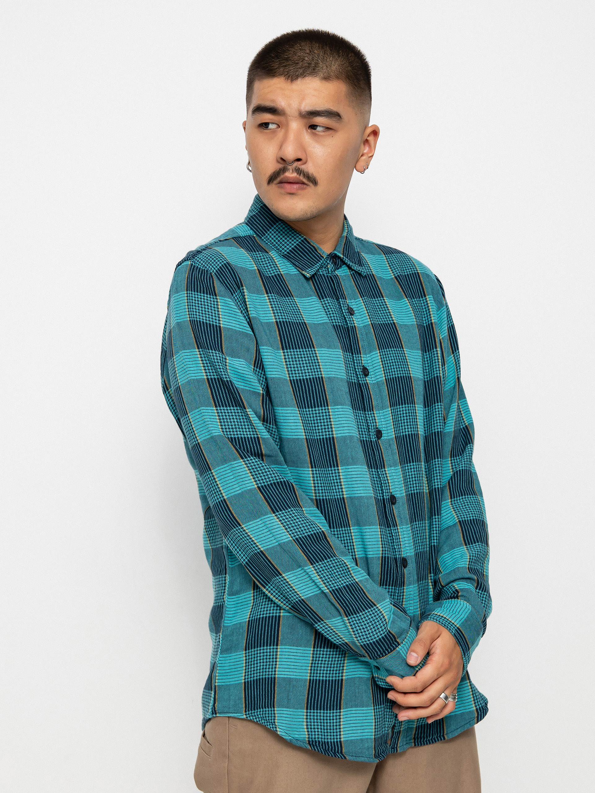 Brixton Bowery Sw Np Ls Ing (teal)