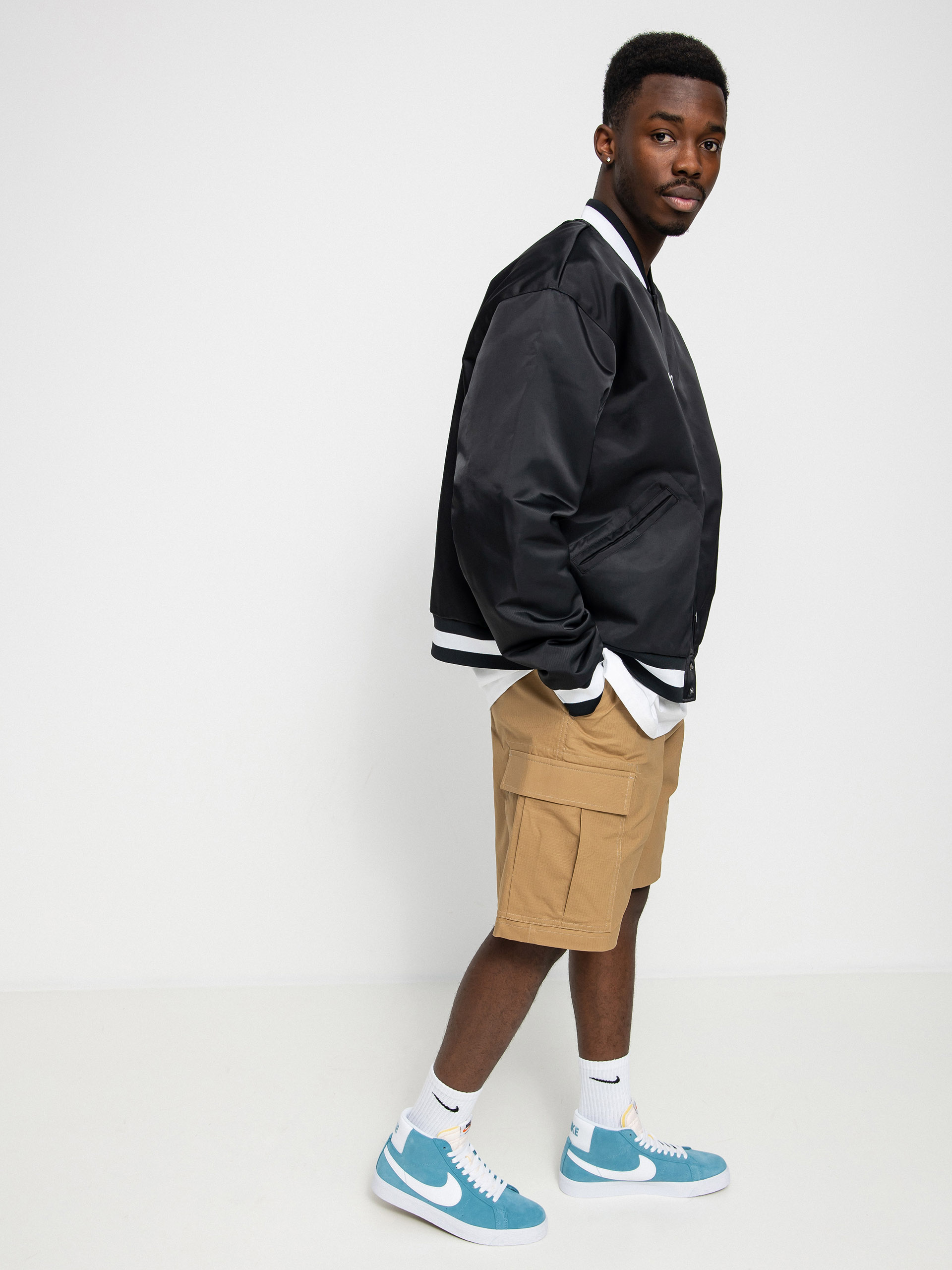 Nike SB Bsbl Varsity Dzseki (black/black/white/white)