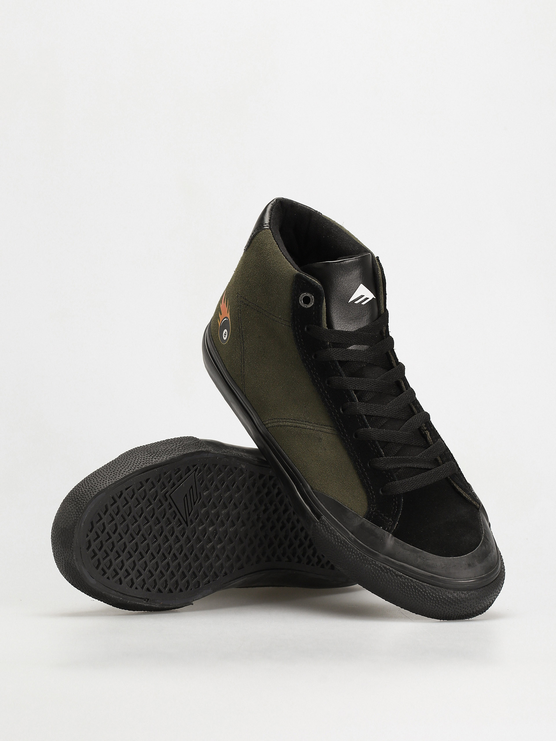 Emerica Omen Hi Cipők (black/olive)
