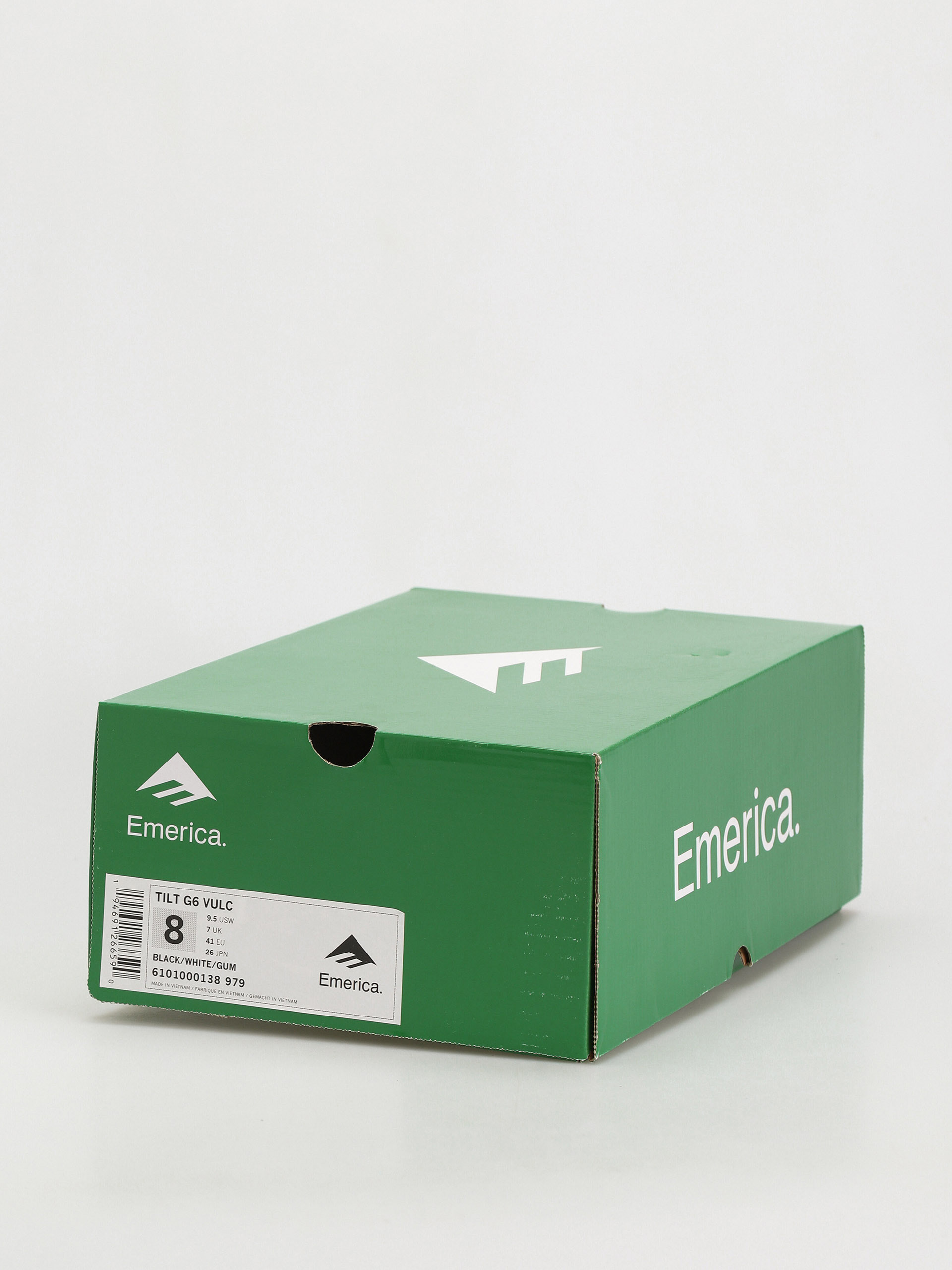 Emerica Tilt G6 Vulc Cipők (black/white/gum)