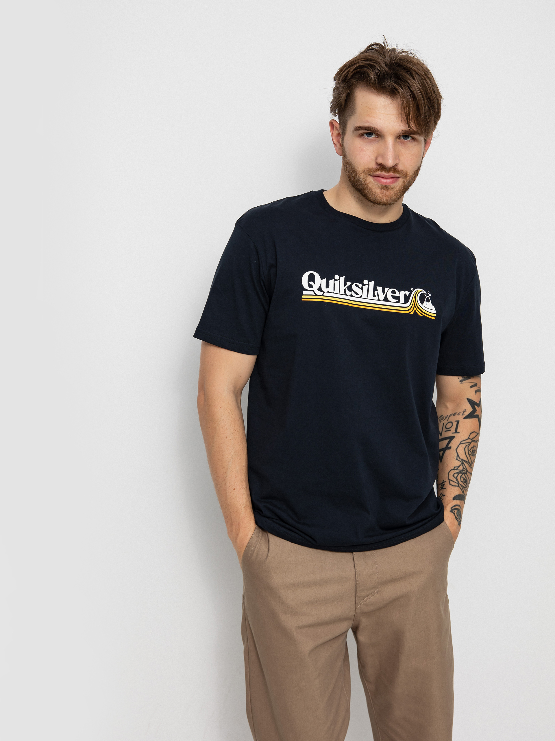 Quiksilver All Lined Up póló (black)