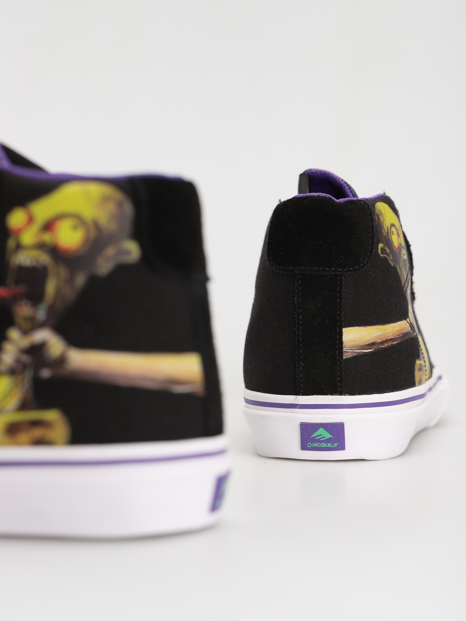 Emerica Omen Hi X Dinosaur Cipők (black/purple)
