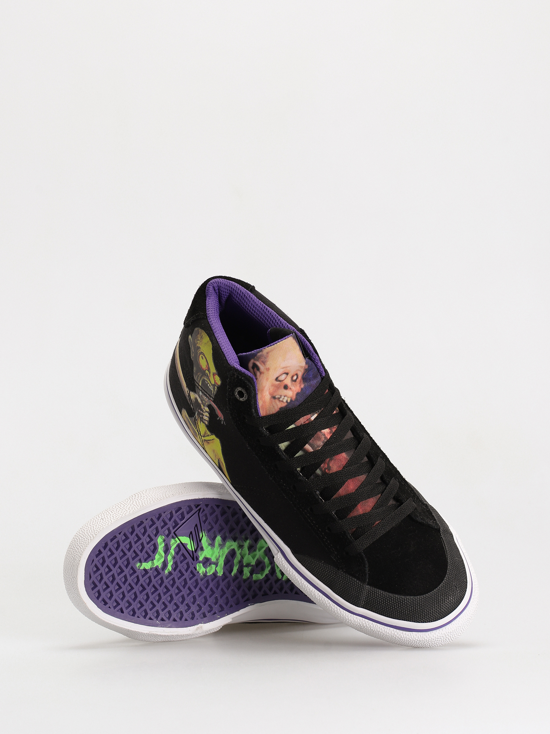 Emerica Omen Hi X Dinosaur Cipők (black/purple)