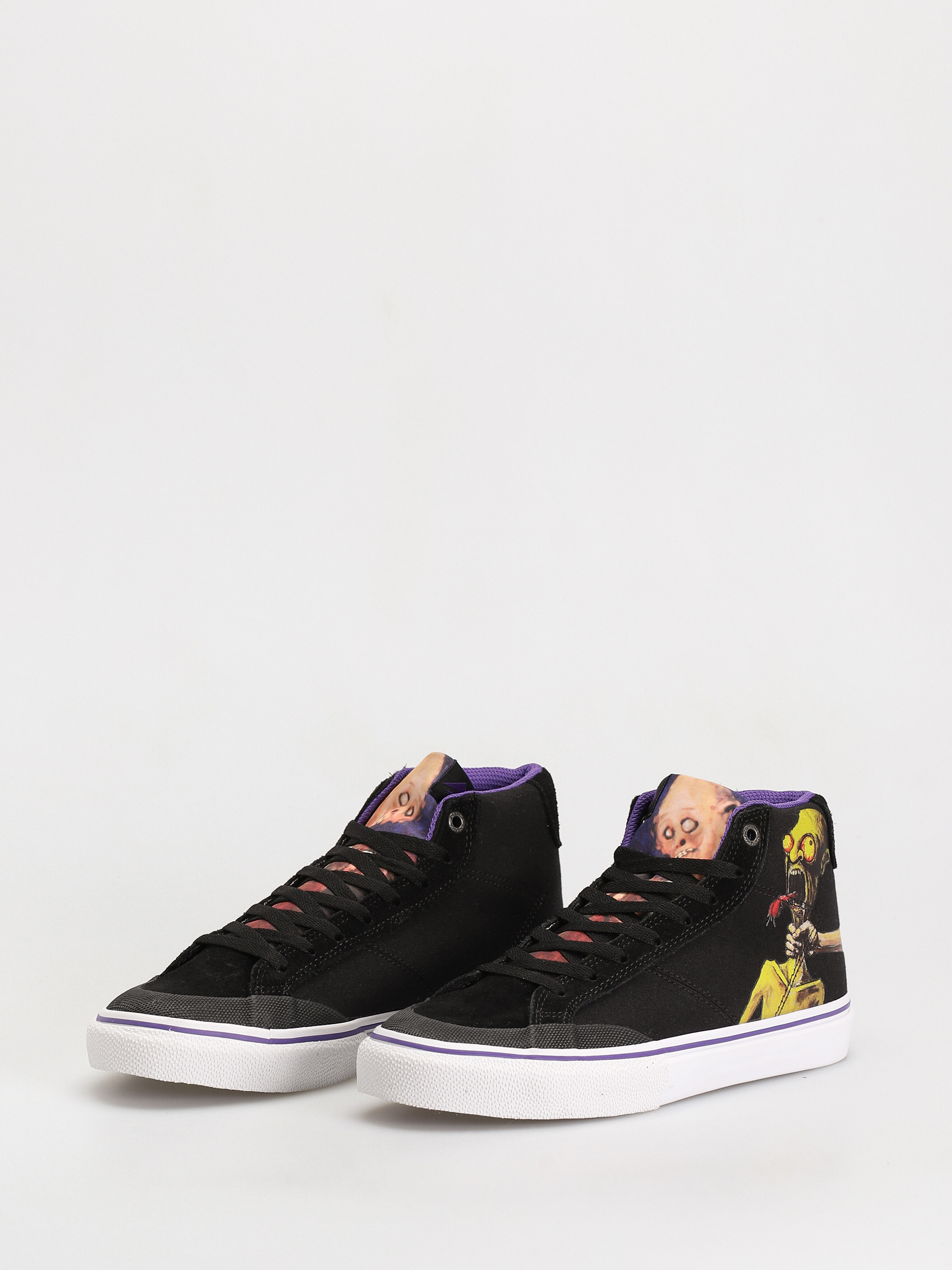 Emerica Omen Hi X Dinosaur Cipők (black/purple)