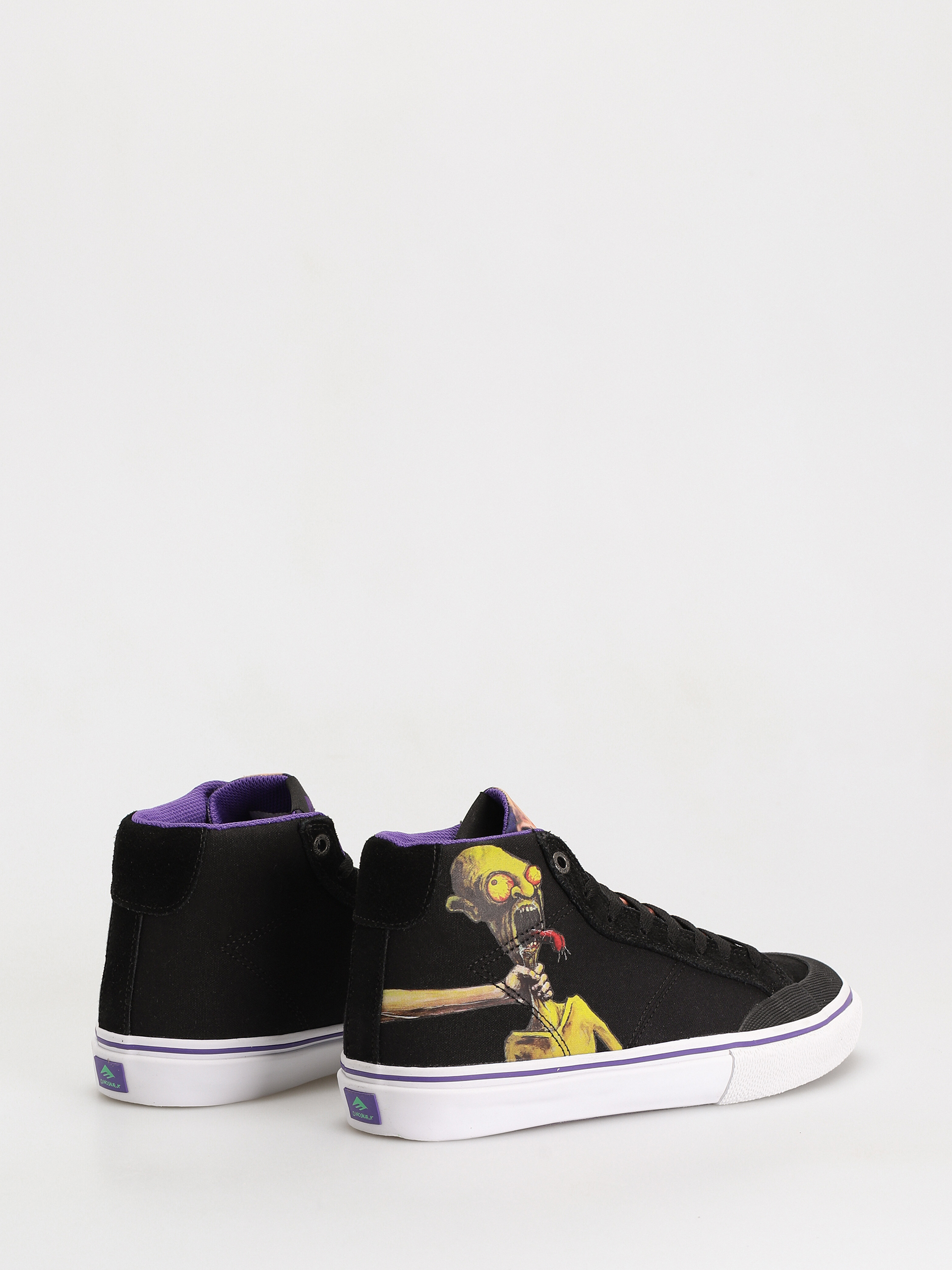 Emerica Omen Hi X Dinosaur Cipők (black/purple)