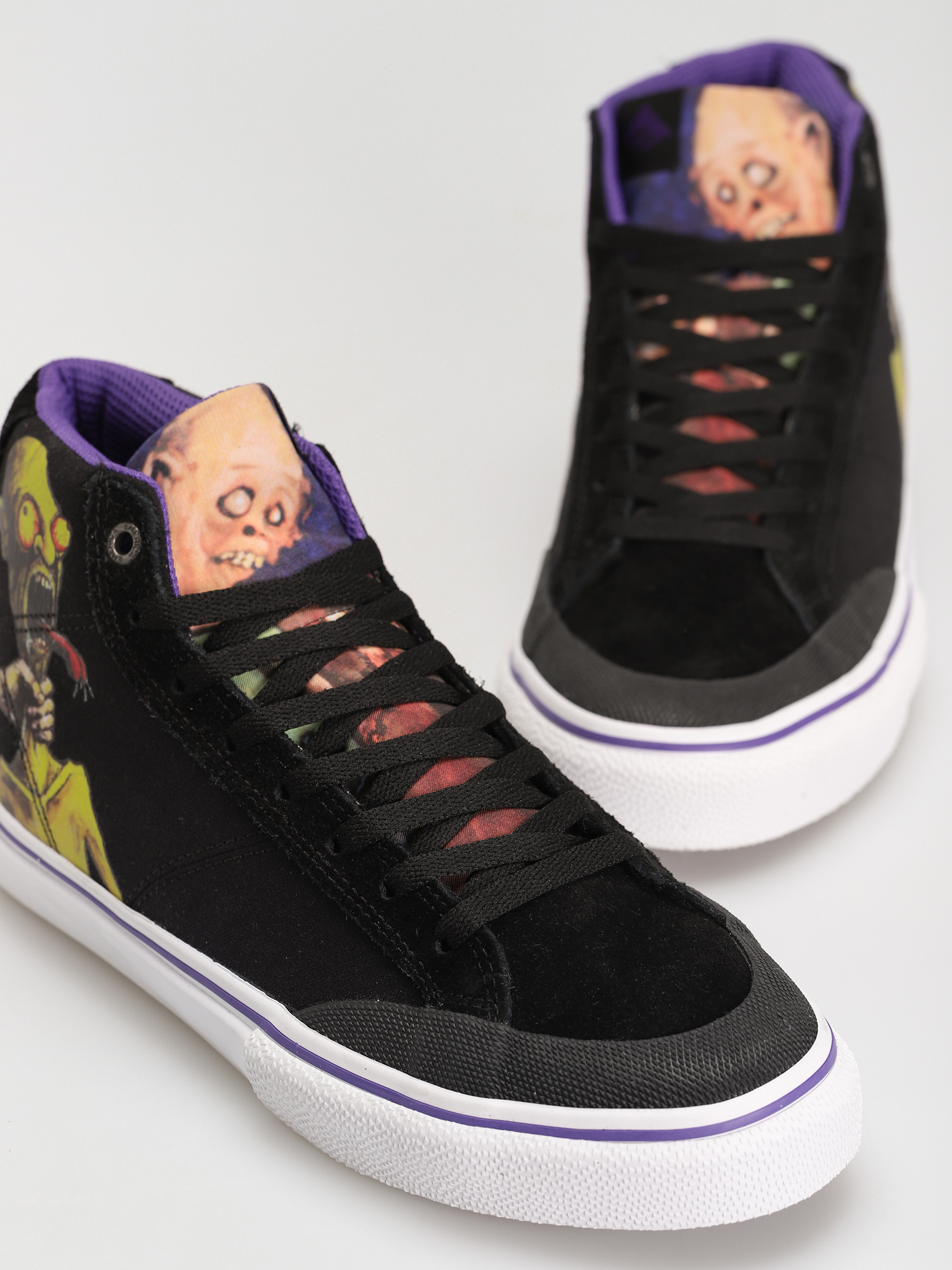 Emerica Omen Hi X Dinosaur Cipők (black/purple)