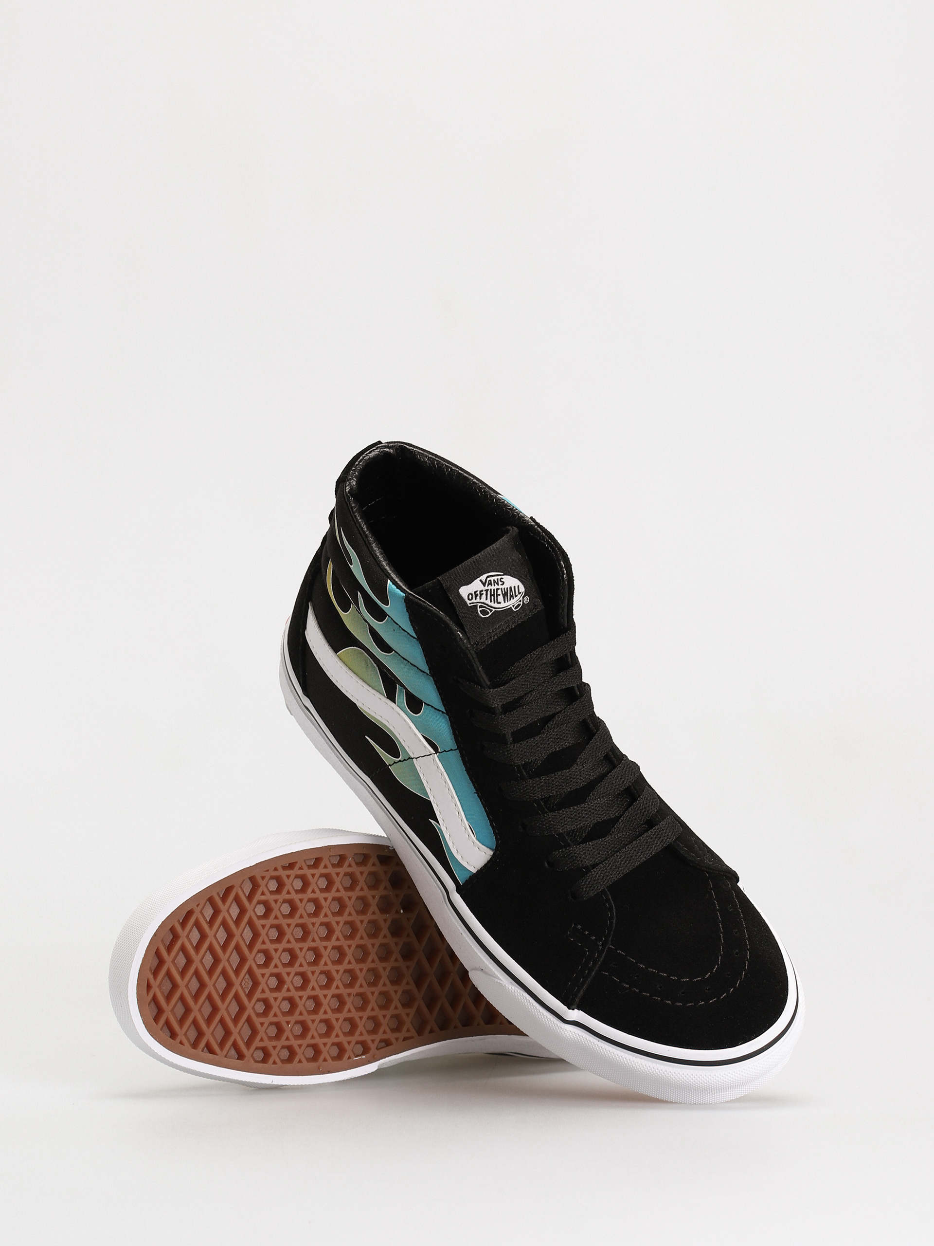 Vans Sk8 Hi Cipők (glow flame black/white)