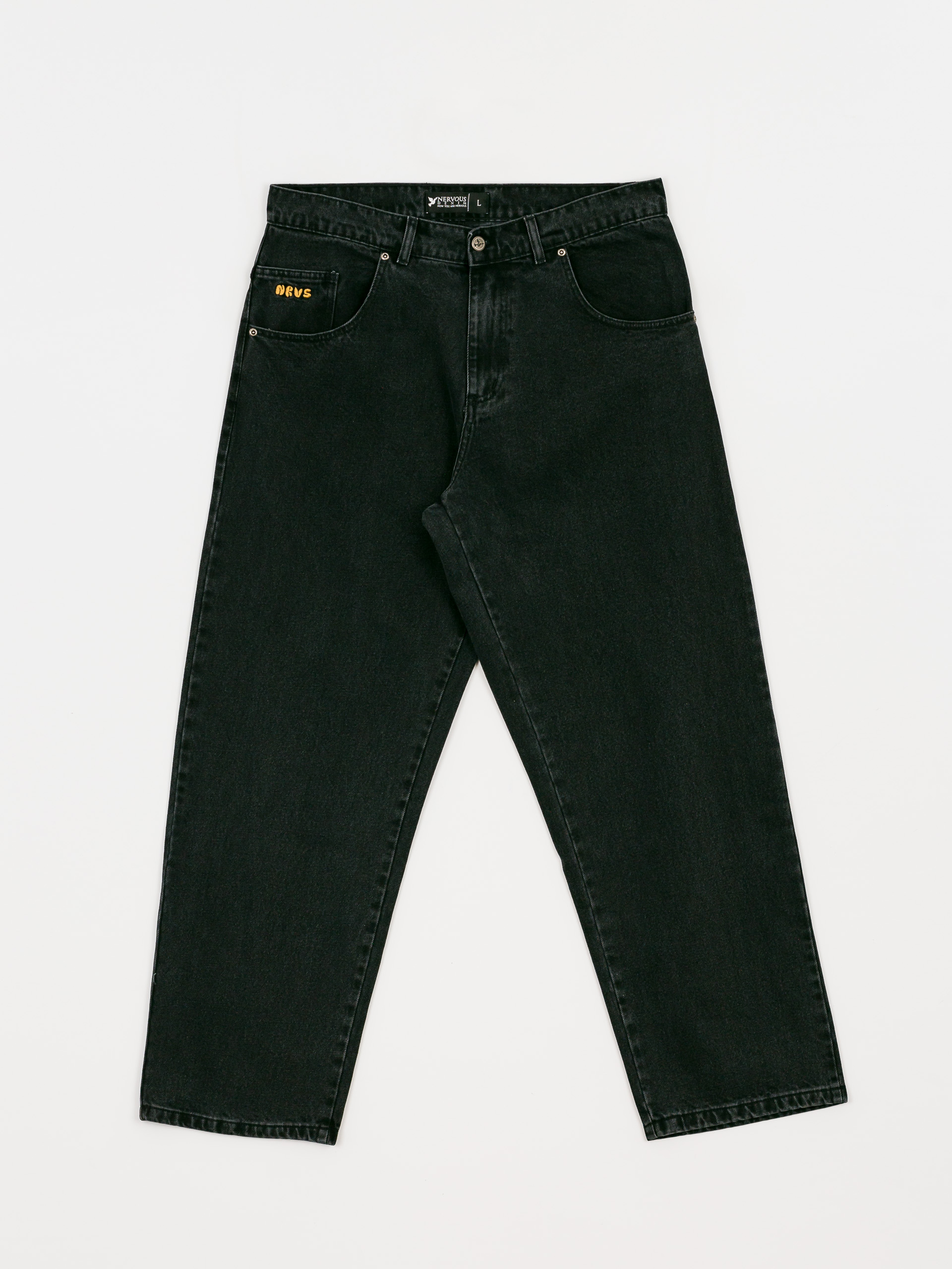 Nervous Baggy Kisnadrág (denim black)
