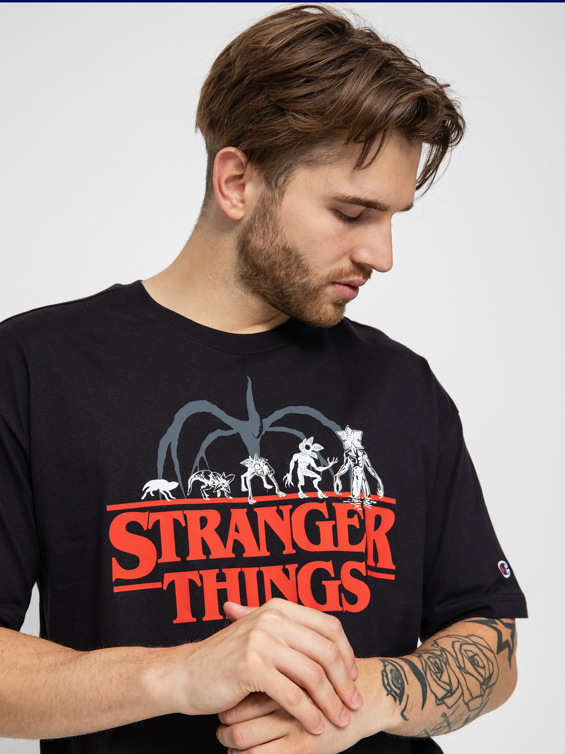 Champion X Stranger Things Crewneck T-Shirt 217791 póló (nbk)
