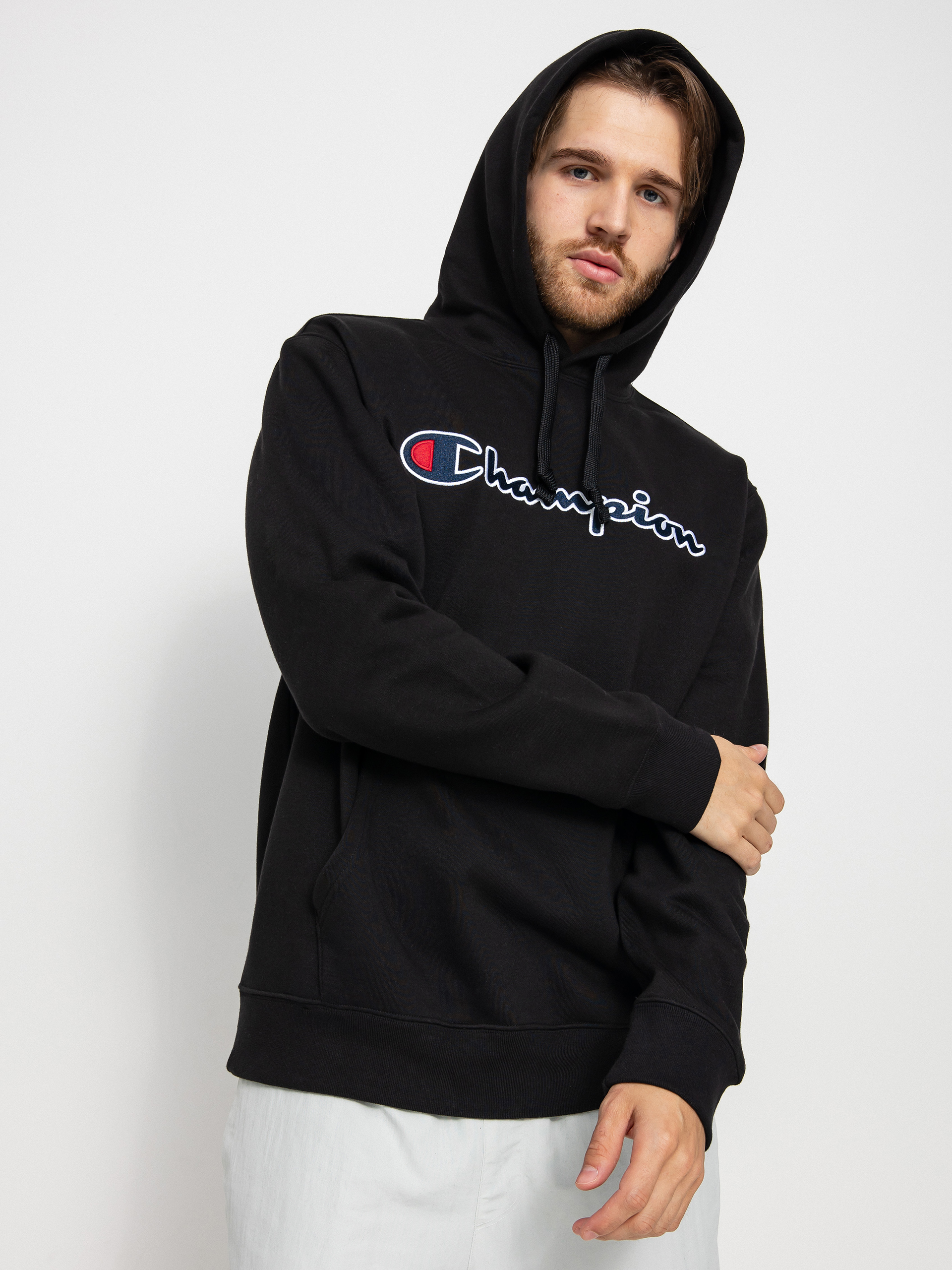 Champion Hooded Sweatshirt 217858 HD Kapucnis pulóver (nbk)