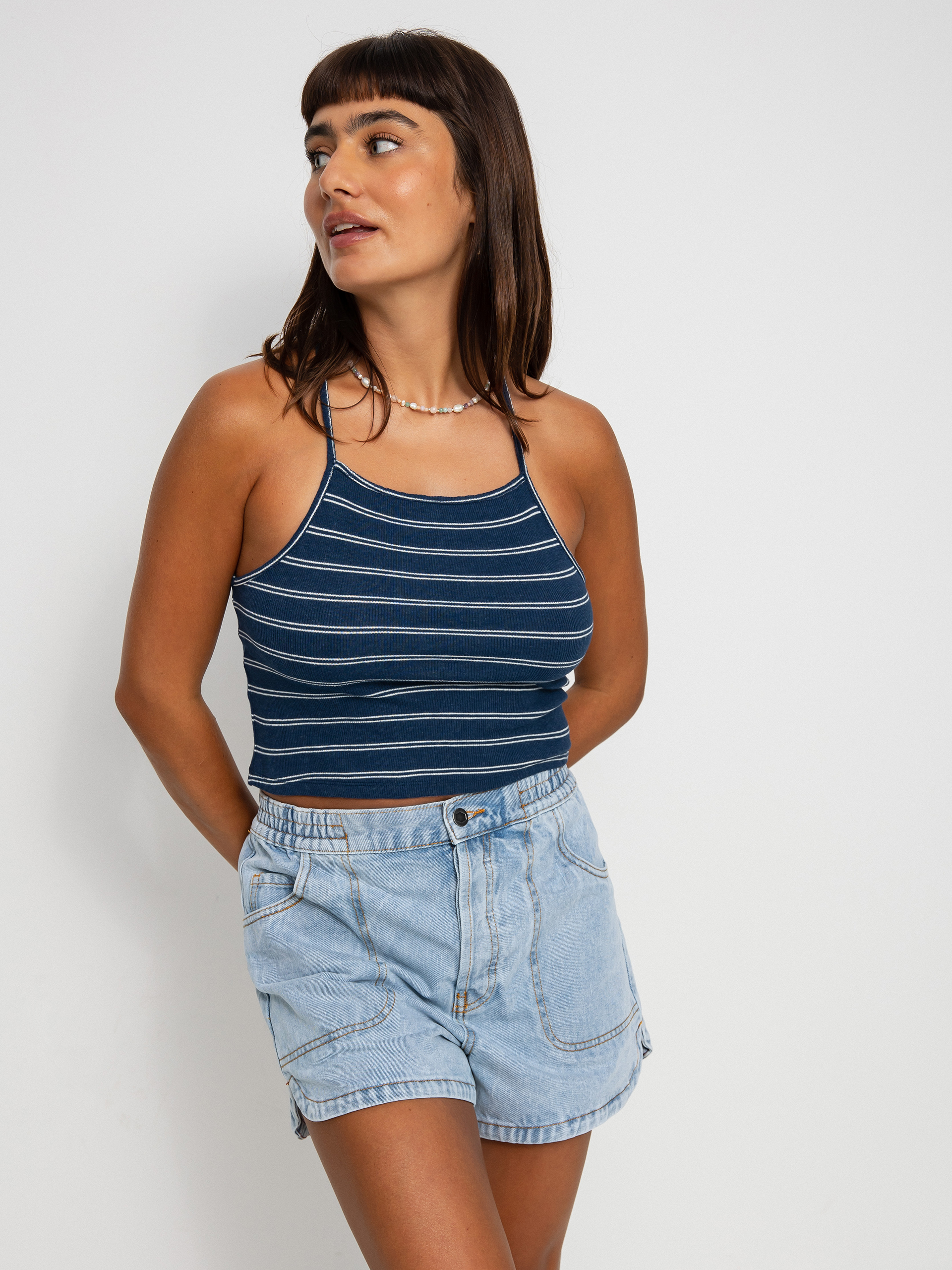 RVCA Koszulka Hat Trick póló Wmn (ink)