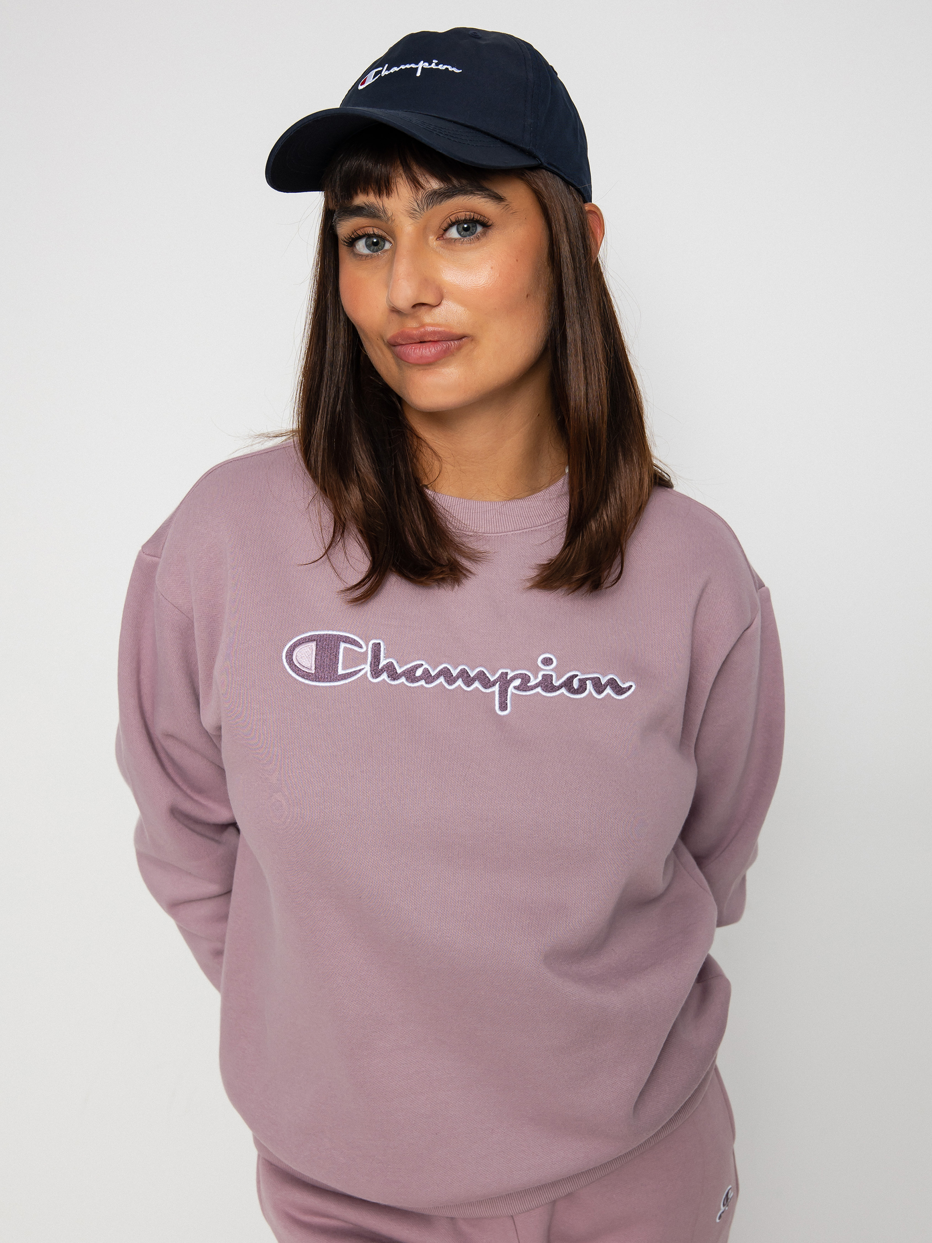 Champion Crewneck Sweatshirt 115478 Pulóver Wmn (eby)