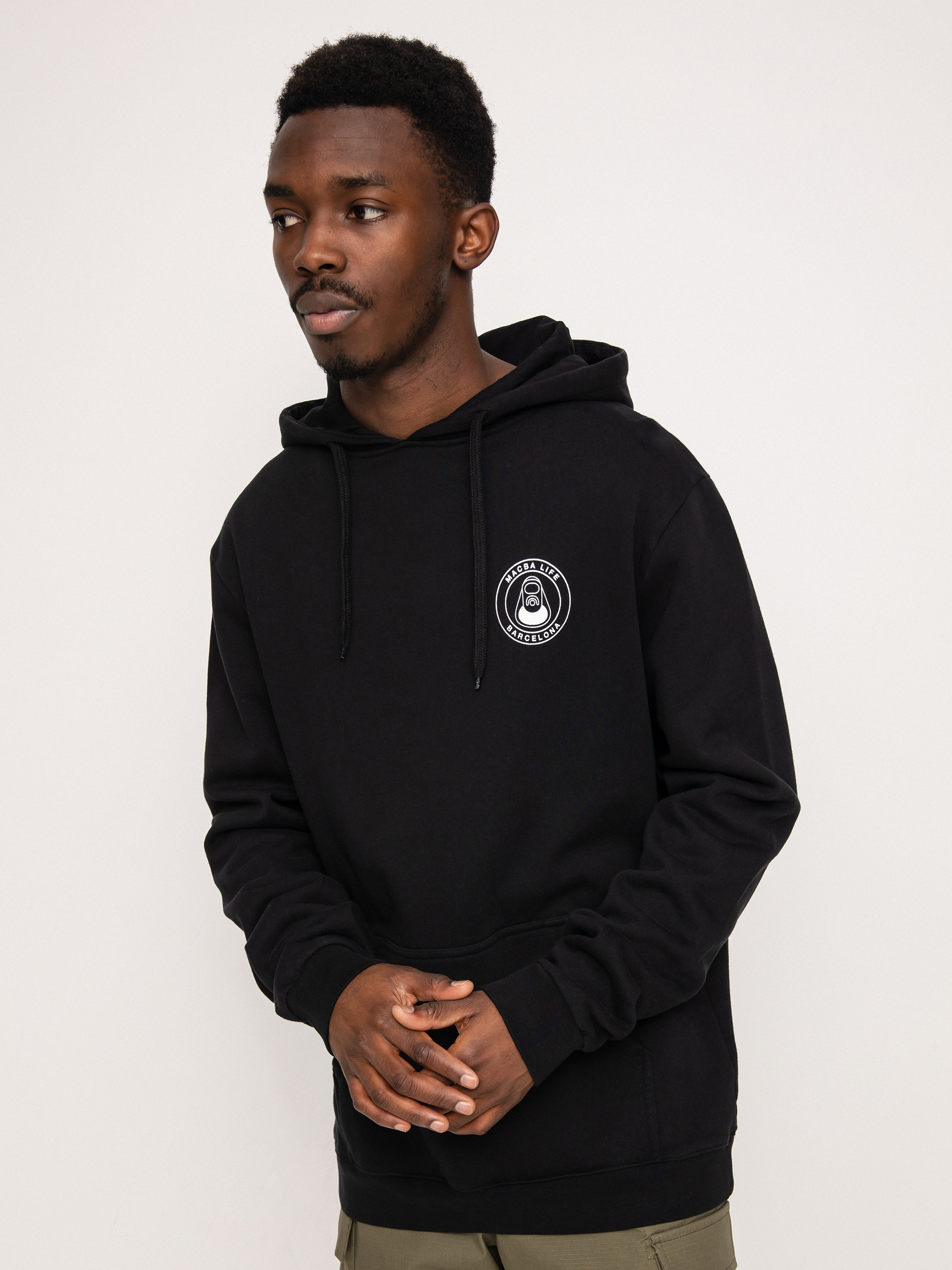 Macba Life Og Logo HD Kapucnis pulóver (black)