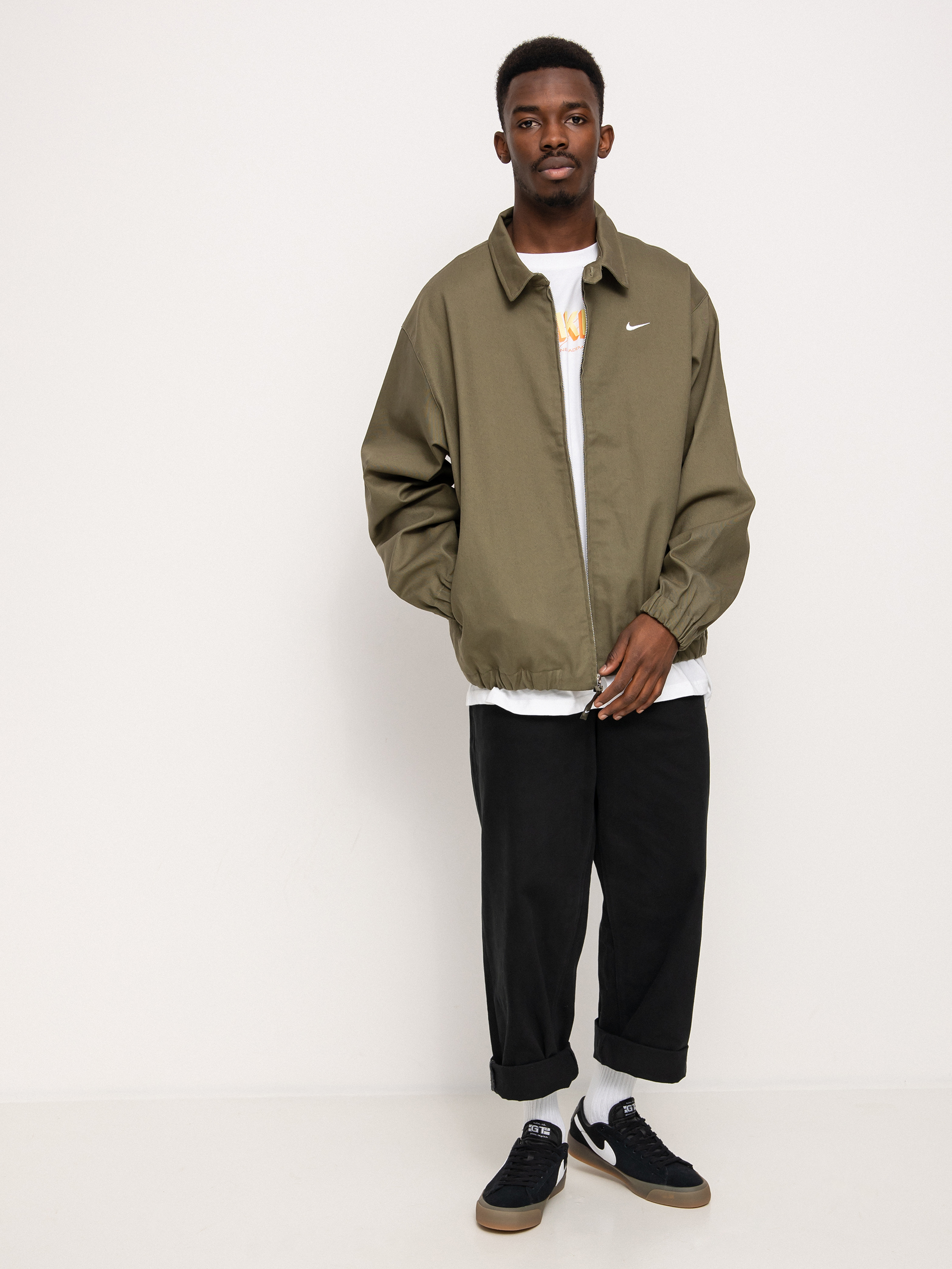 Nike SB Infema Prem Dzseki (medium olive/white)