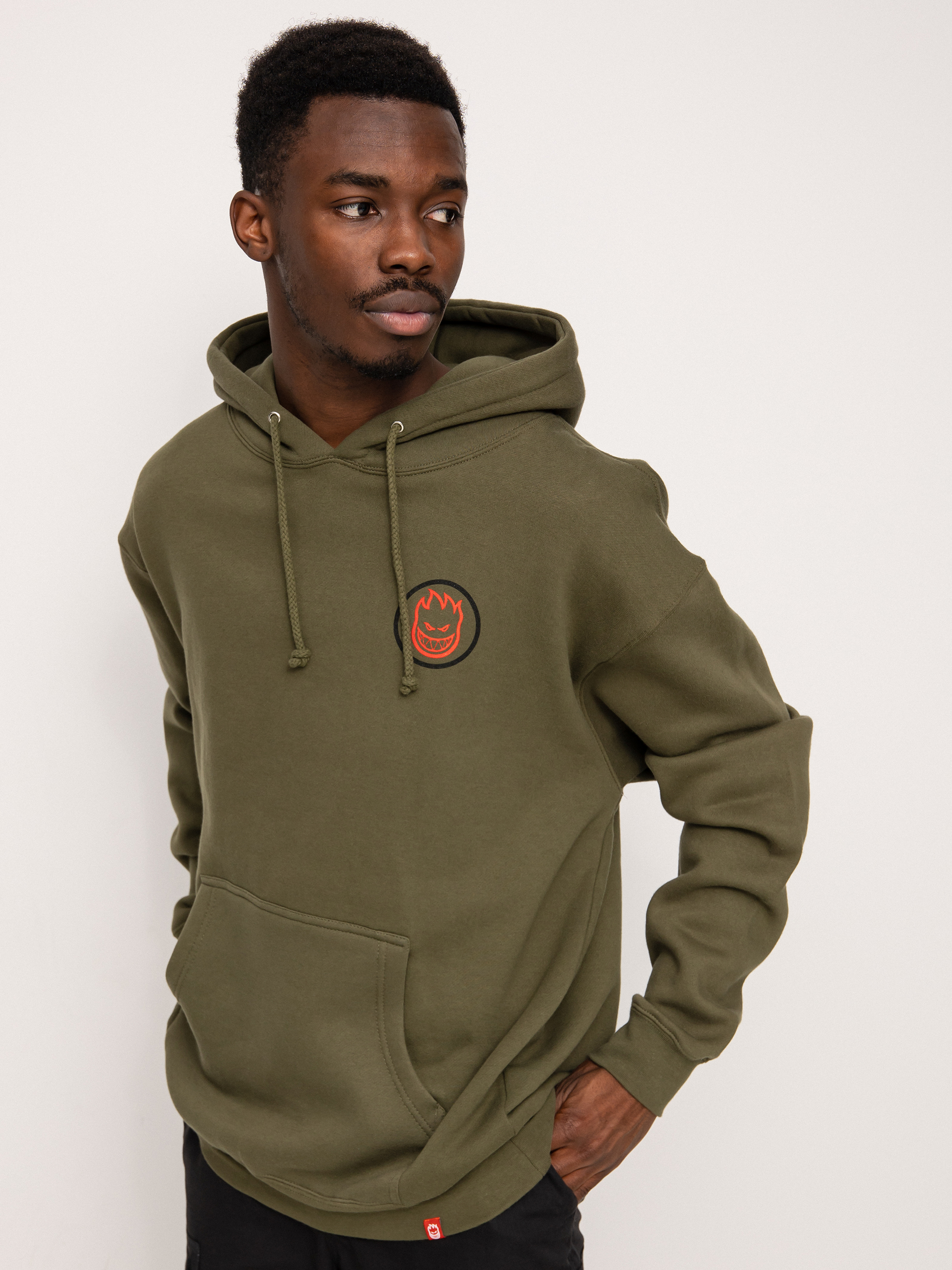 Spitfire Clsc Swrl Ovrly HD Kapucnis pulóver (army)