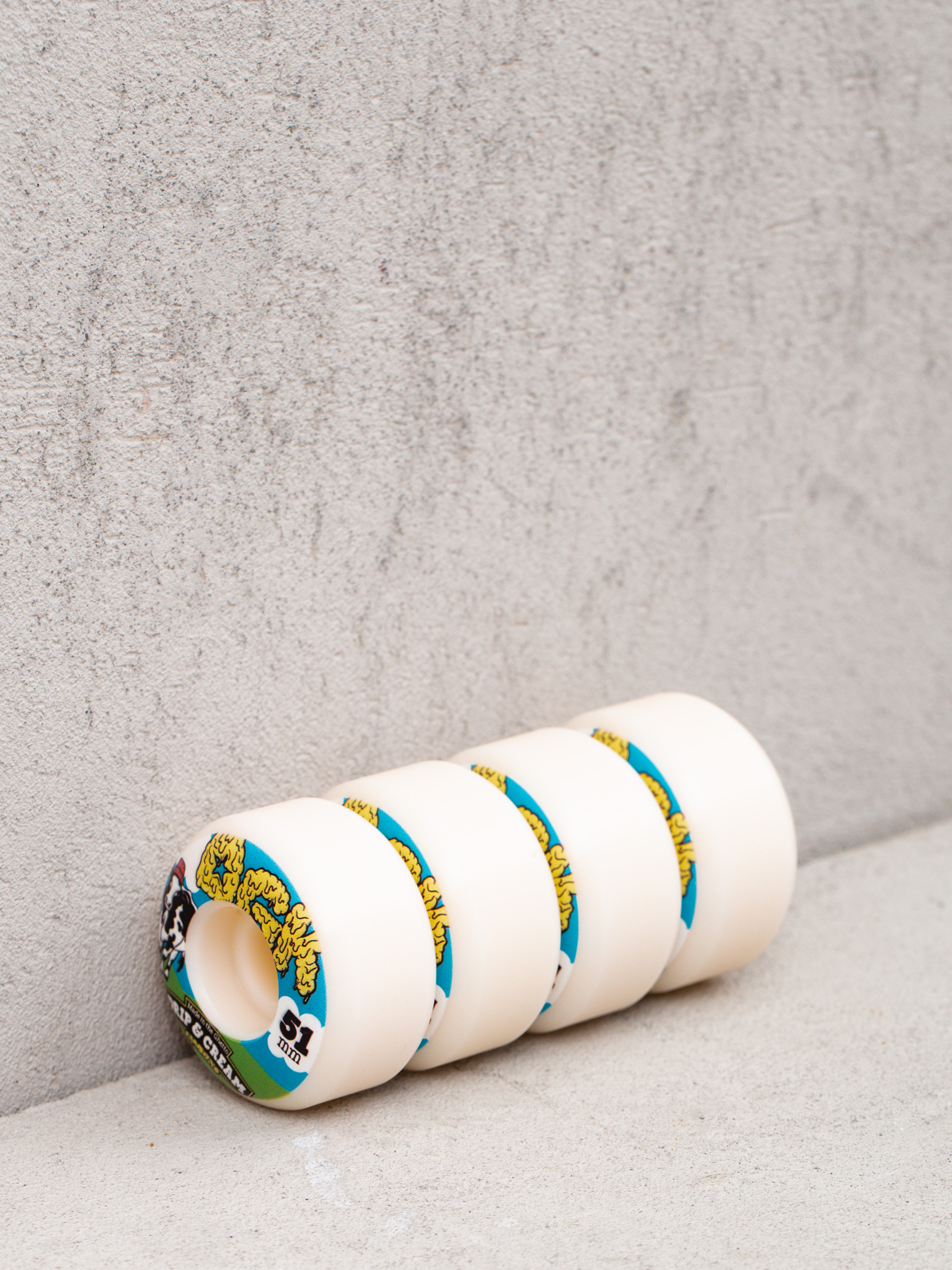 DGK Drip Cream Gördeszka kerék (white/blue)