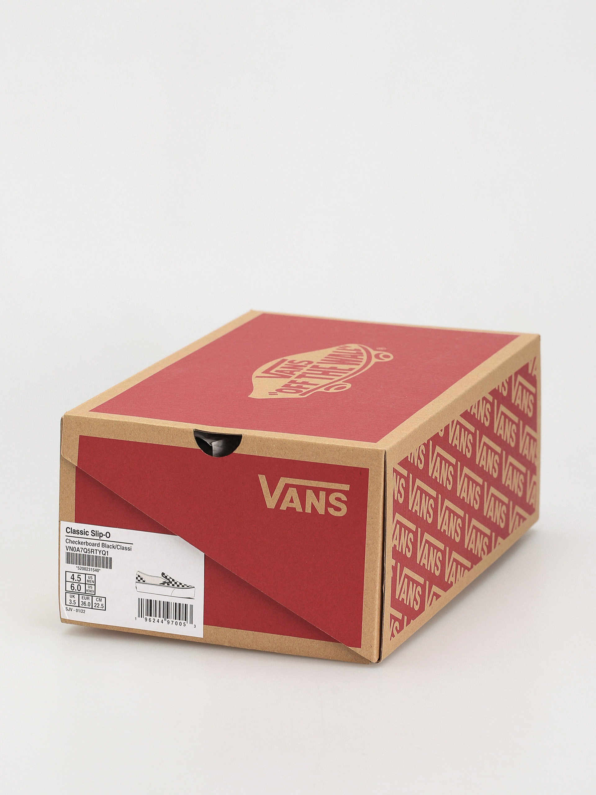 Vans Classic Slip On Stackform Cipők (checkerboard black/classic white)