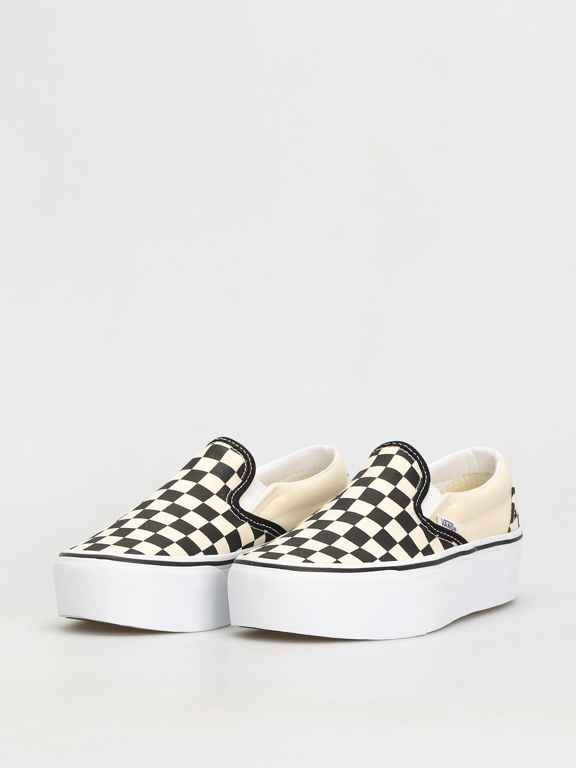 Vans Classic Slip On Stackform Cipők (checkerboard black/classic white)