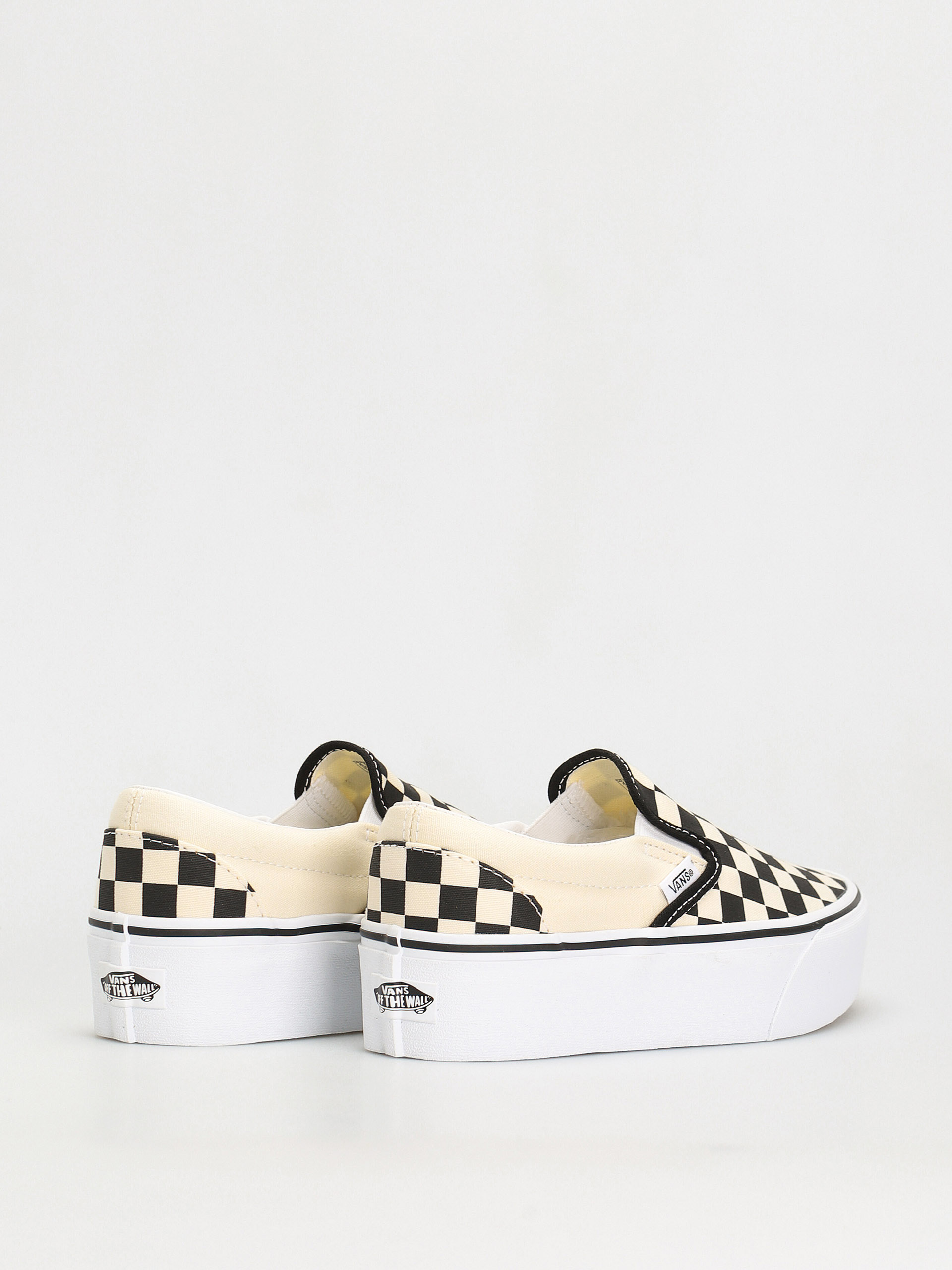 Vans Classic Slip On Stackform Cipők (checkerboard black/classic white)