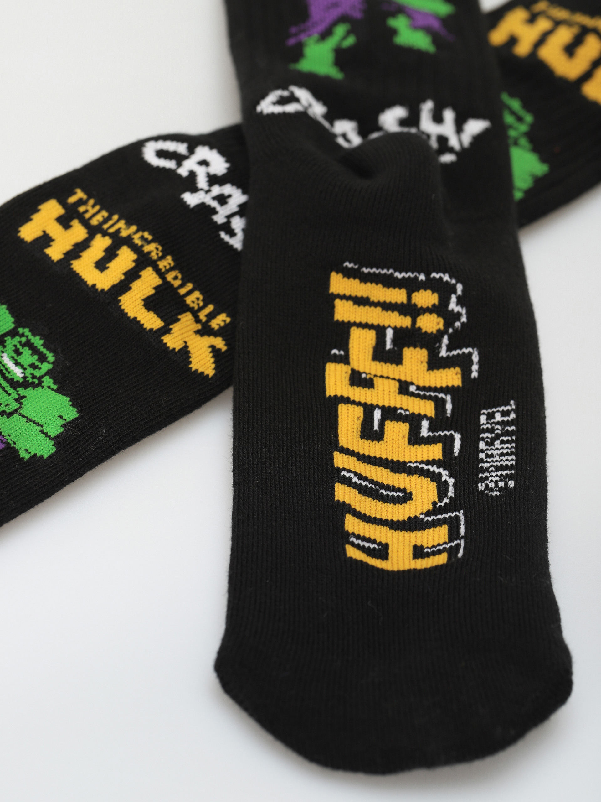HUF X Marvel Hulk Retro Crew Zokni (black)