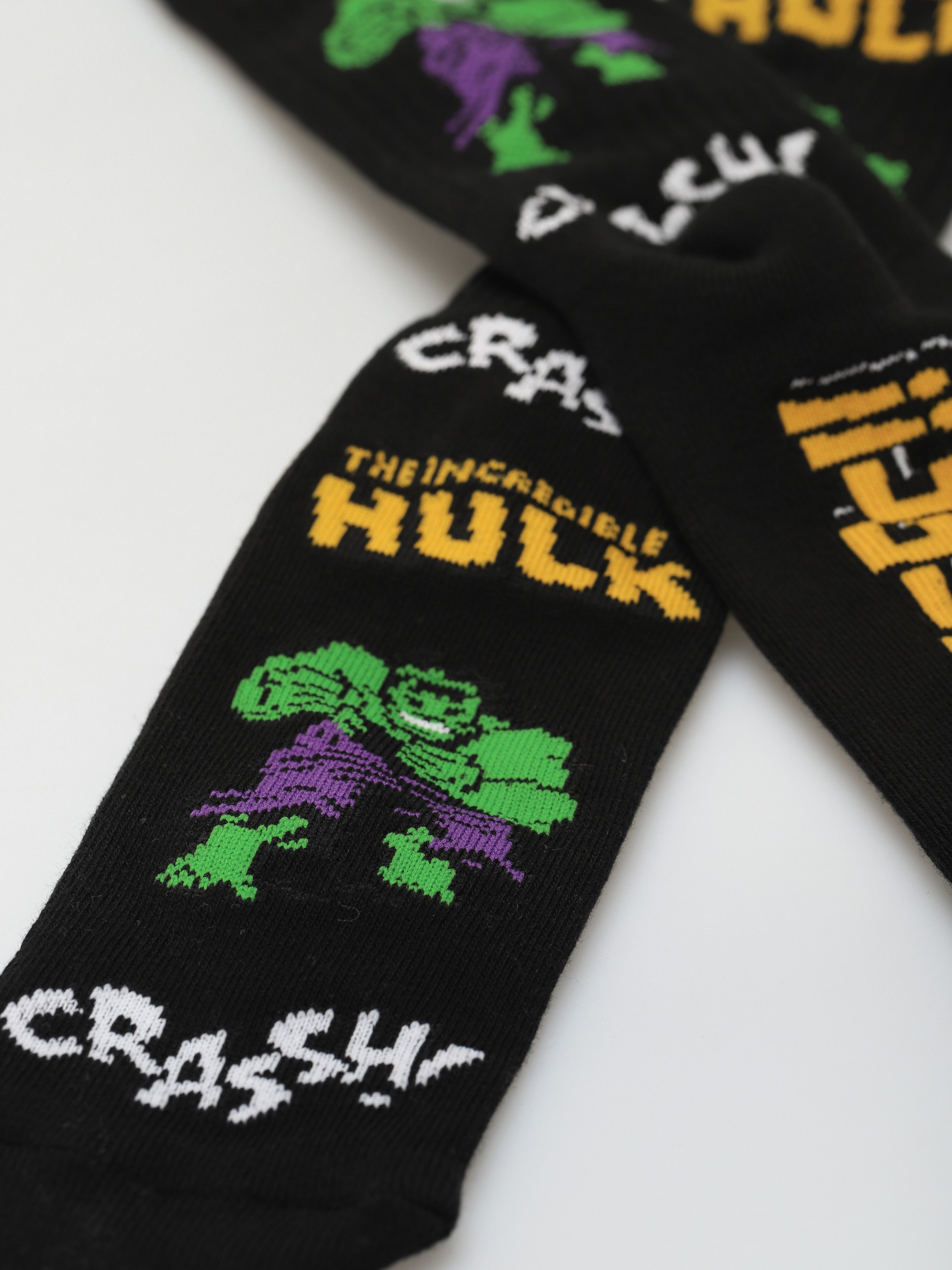 HUF X Marvel Hulk Retro Crew Zokni (black)