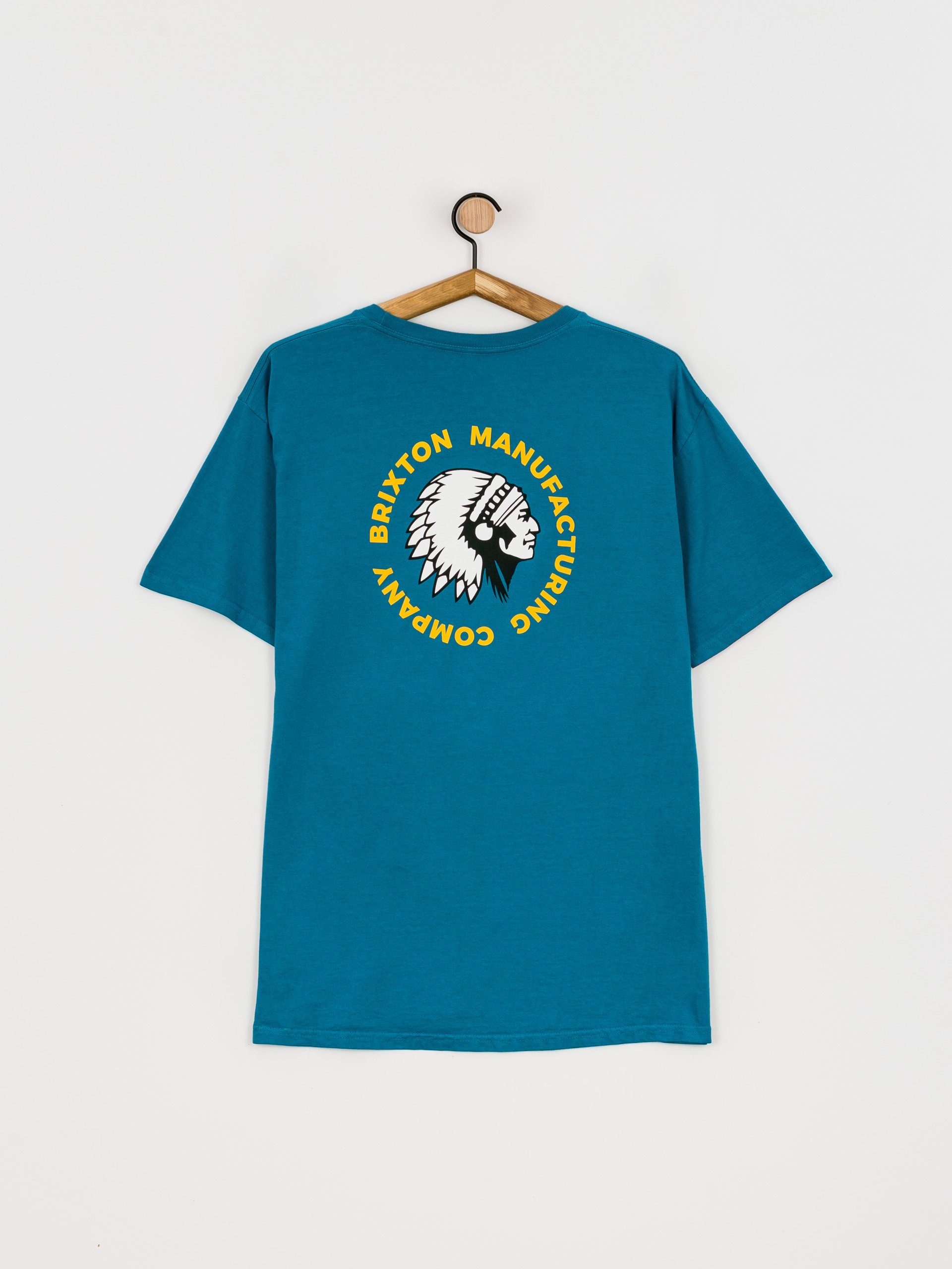 Brixton Rival Stamp póló (teal garment dye)