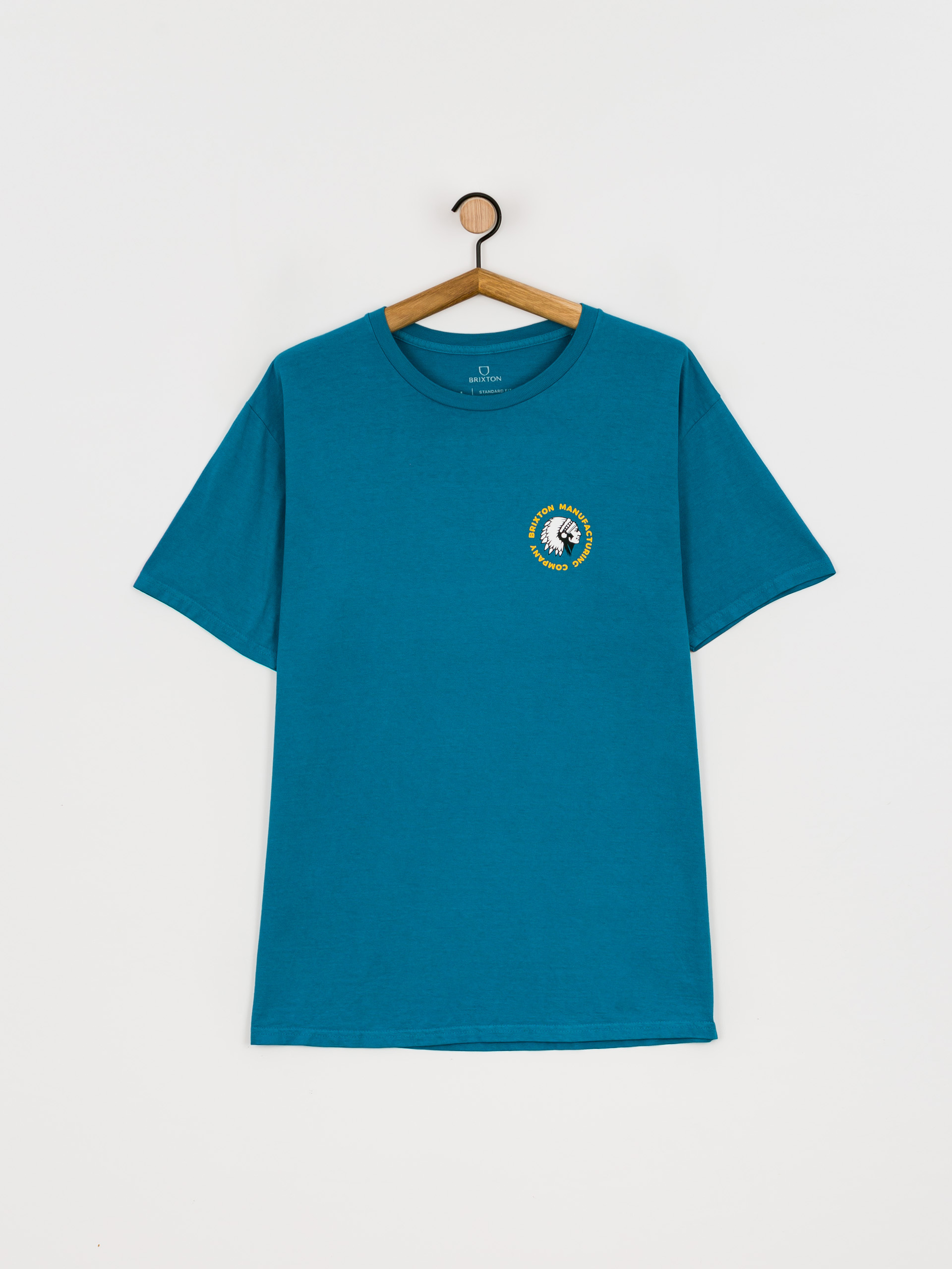 Brixton Rival Stamp póló (teal garment dye)