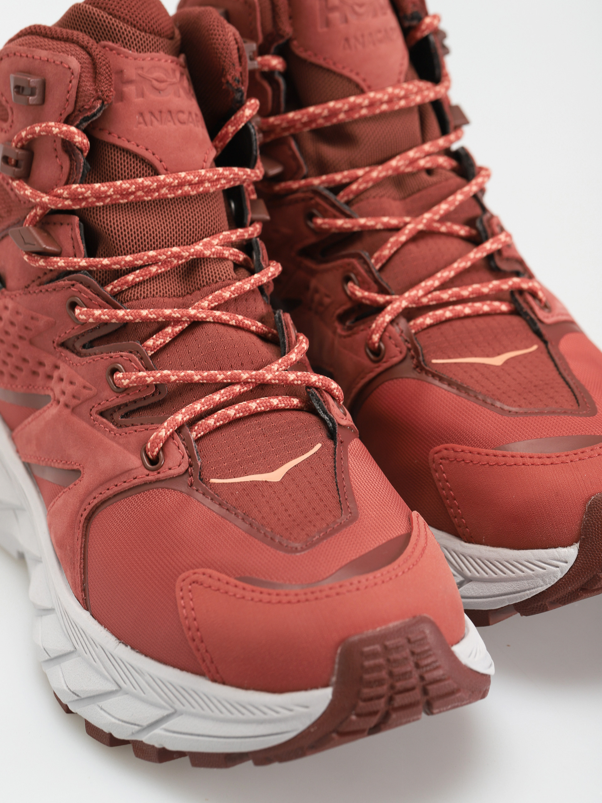 Hoka One One Anacapa Mid GTX Cipők Wmn (hot sauce/cherry mahogany)