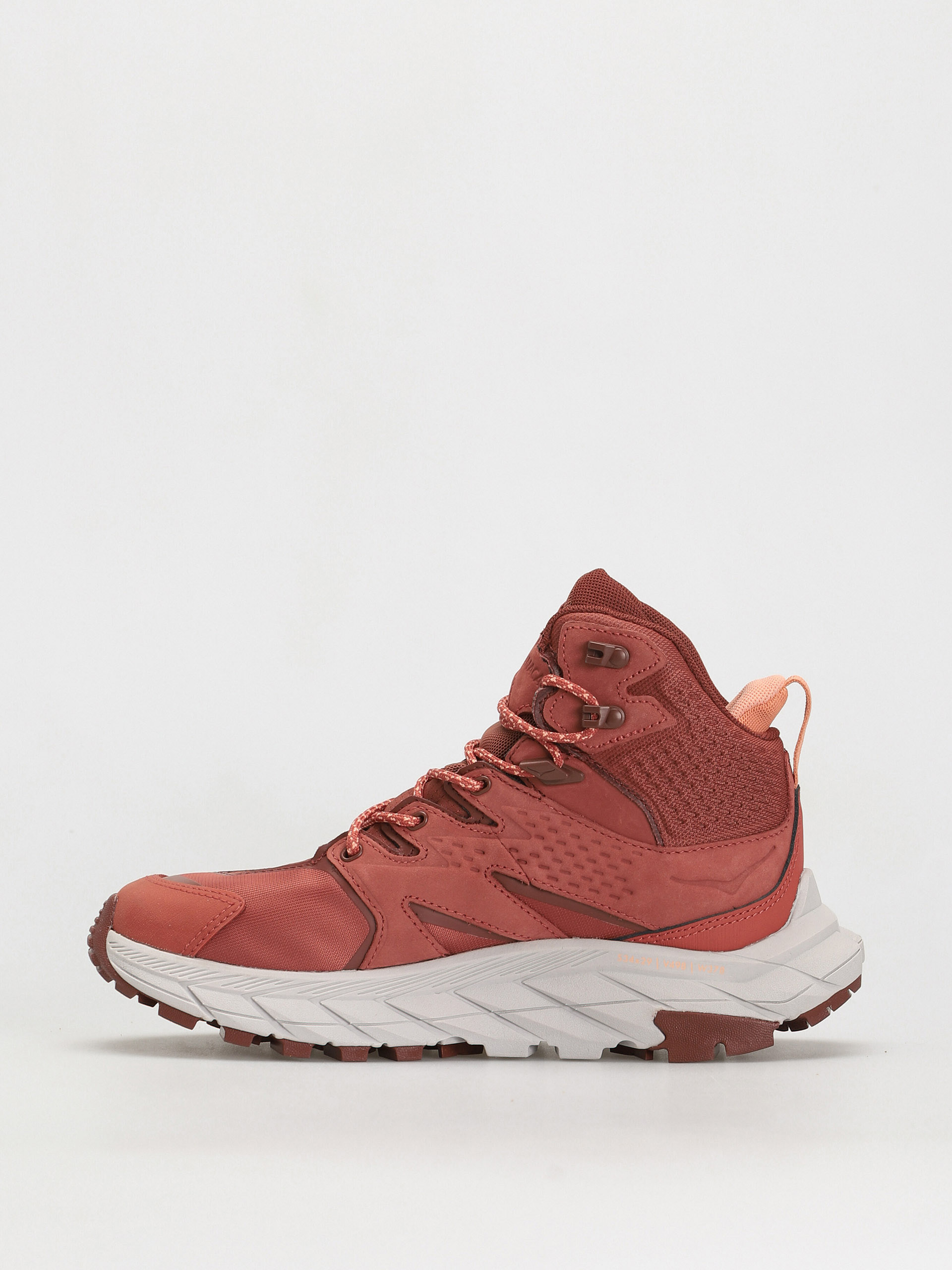 Hoka One One Anacapa Mid GTX Cipők Wmn (hot sauce/cherry mahogany)