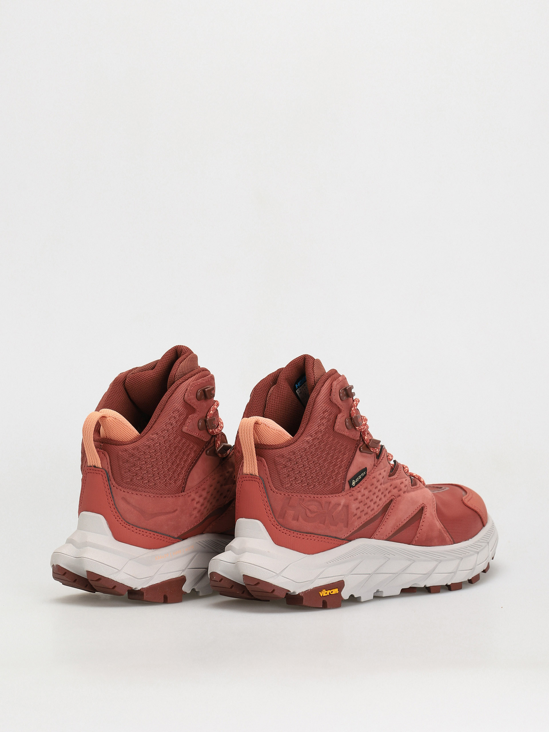 Hoka One One Anacapa Mid GTX Cipők Wmn (hot sauce/cherry mahogany)