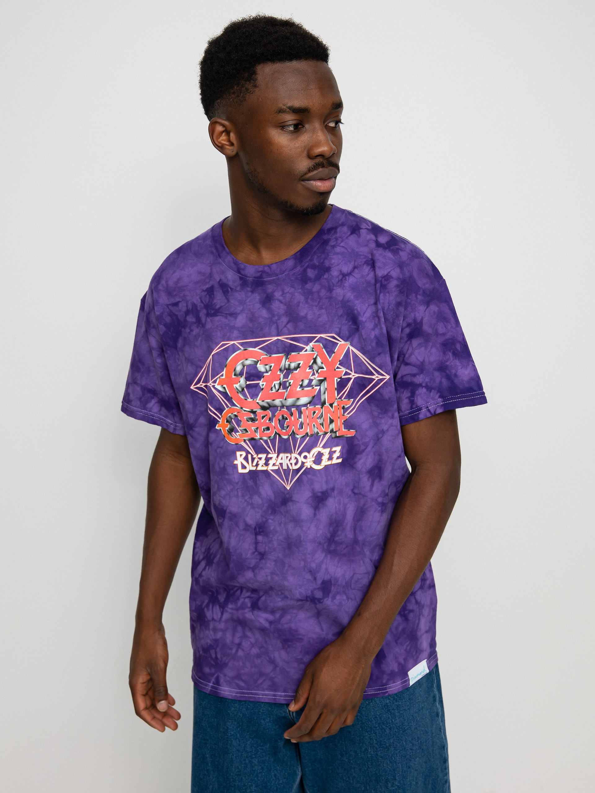 Diamond Supply Co. Ozzy Osbourne Mineral Wash póló (pur)
