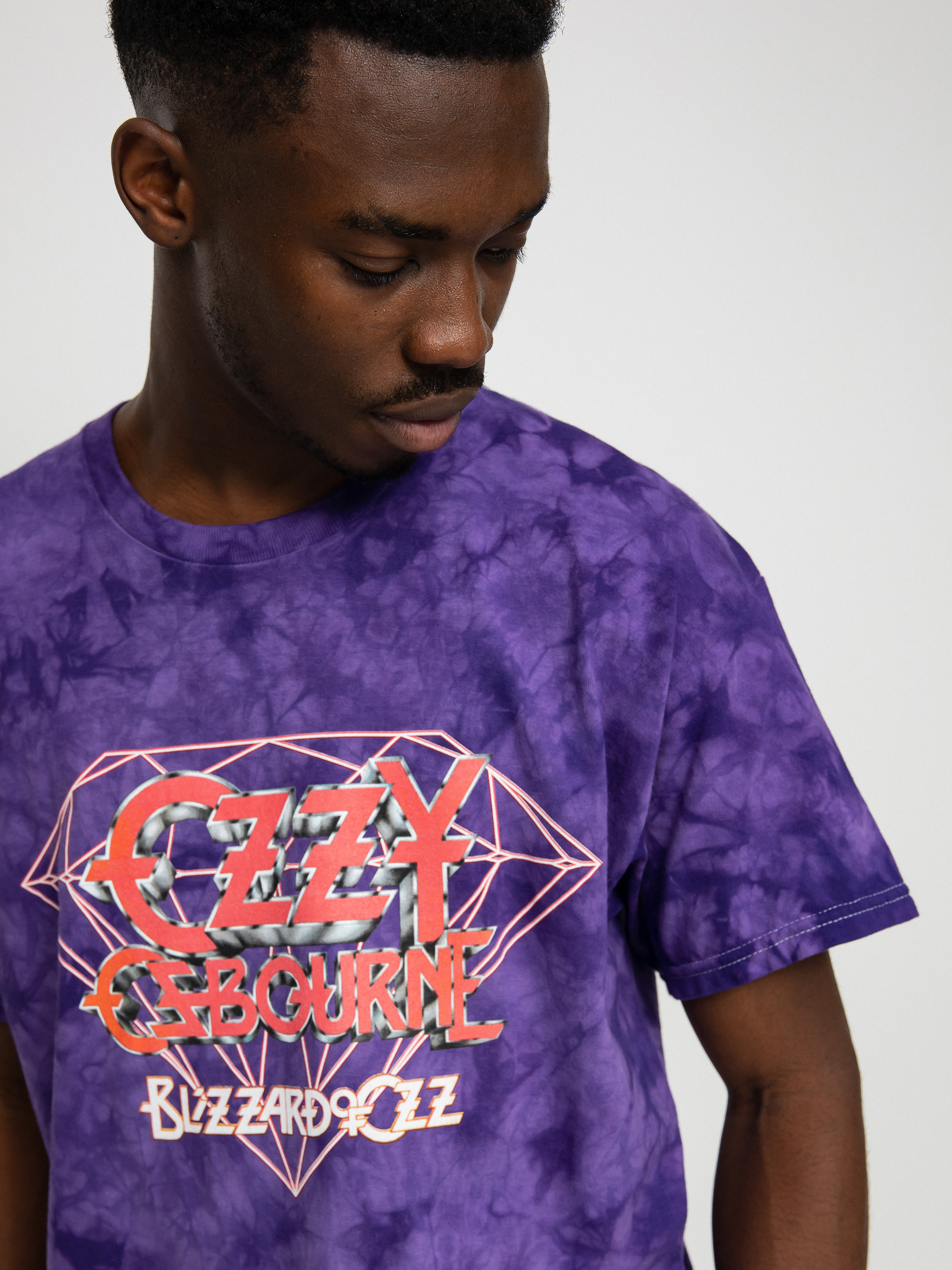 Diamond Supply Co. Ozzy Osbourne Mineral Wash póló (pur)