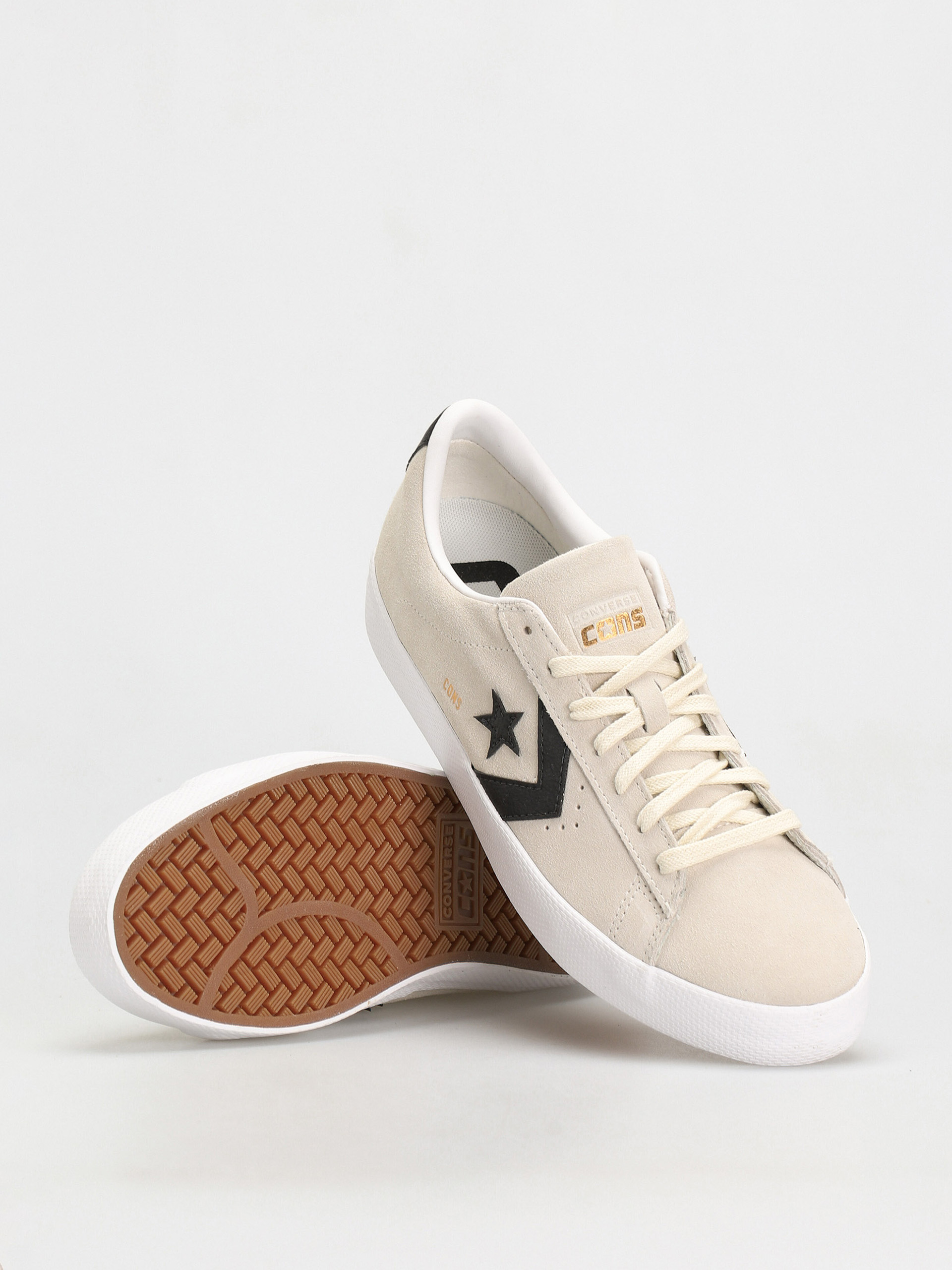 Converse Pro Leather Vulcanized Ox Cipők (egret/black/egret)