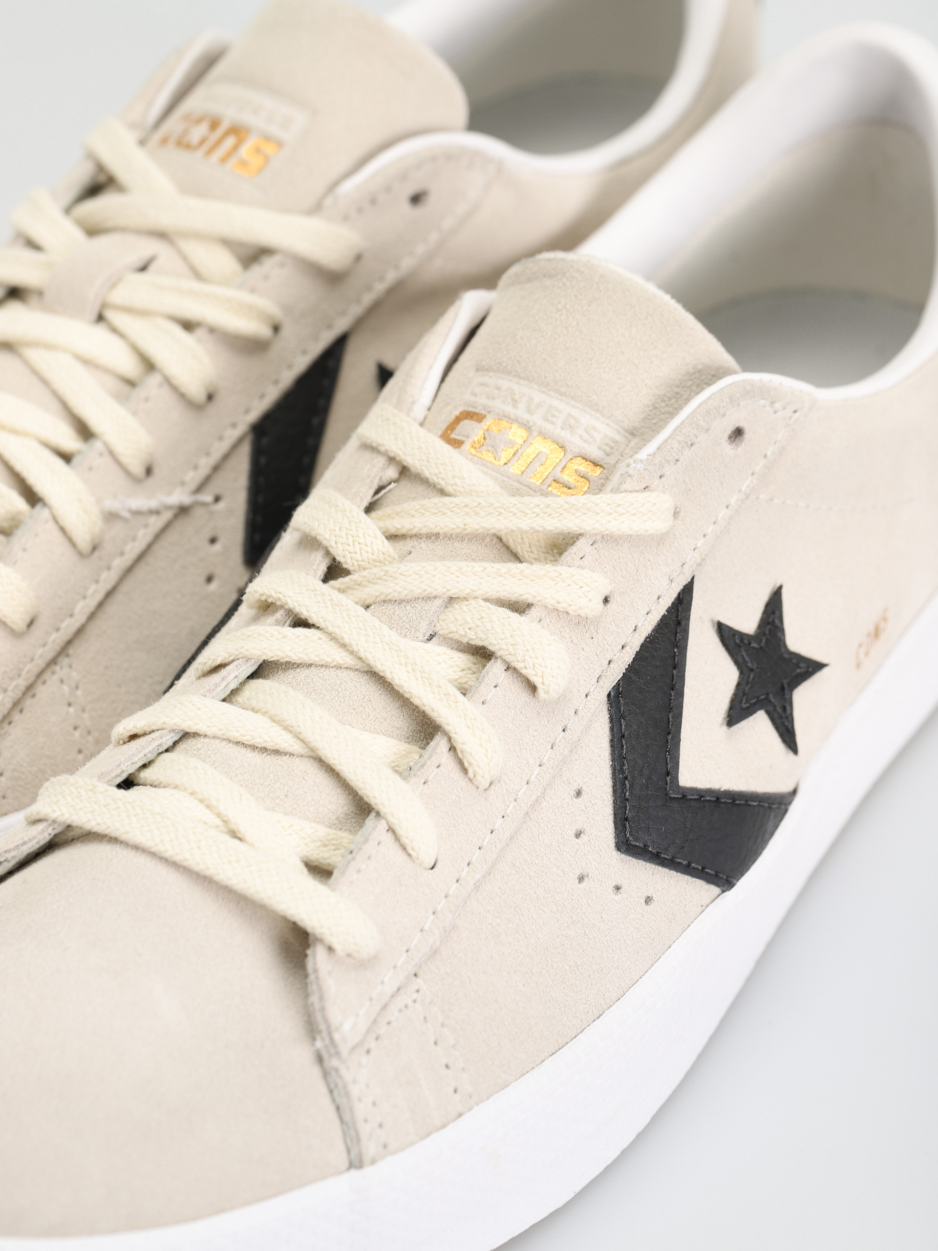 Converse Pro Leather Vulcanized Ox Cipők (egret/black/egret)