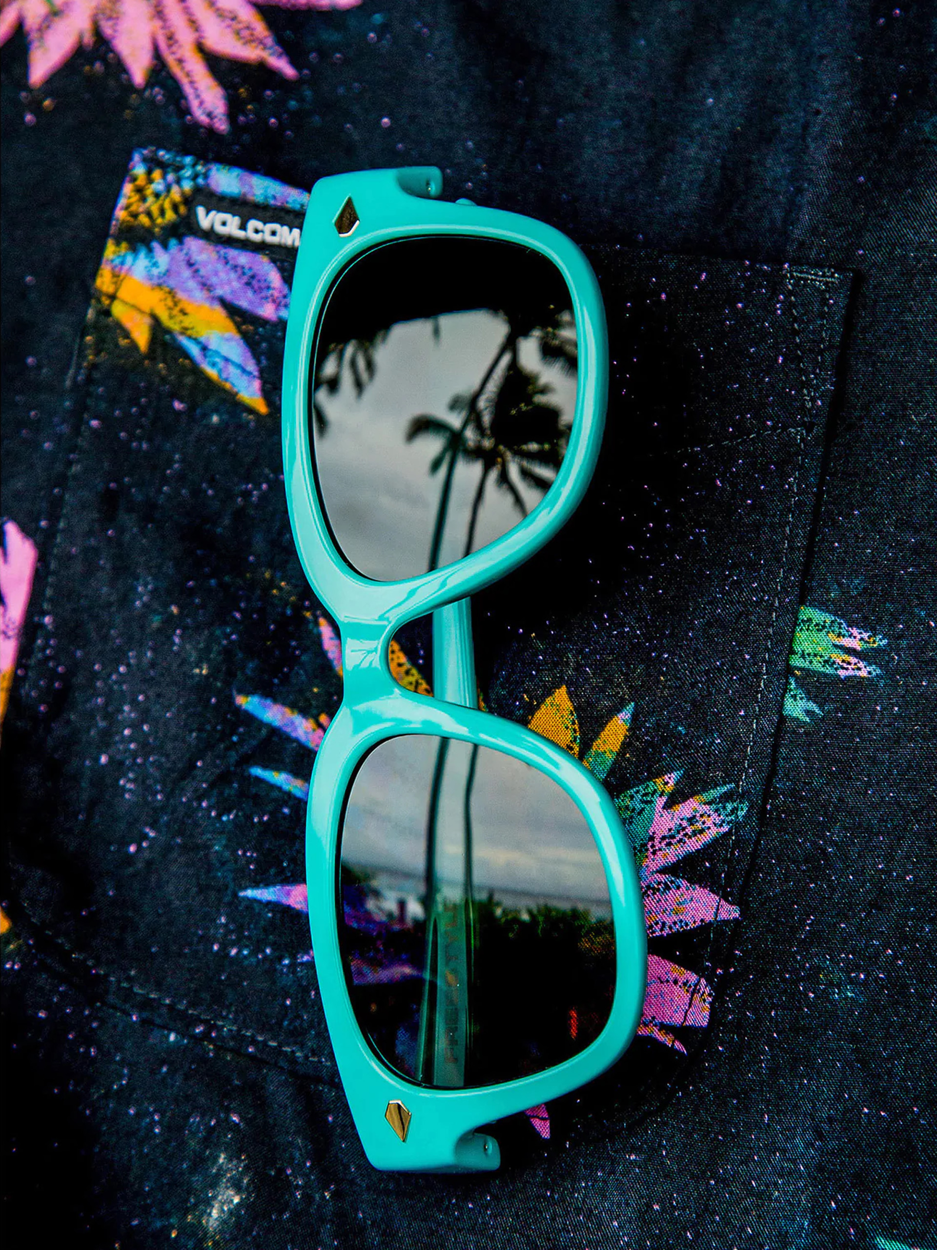 Volcom Freestyle Napszemüvegek (gloss aqua/gray)