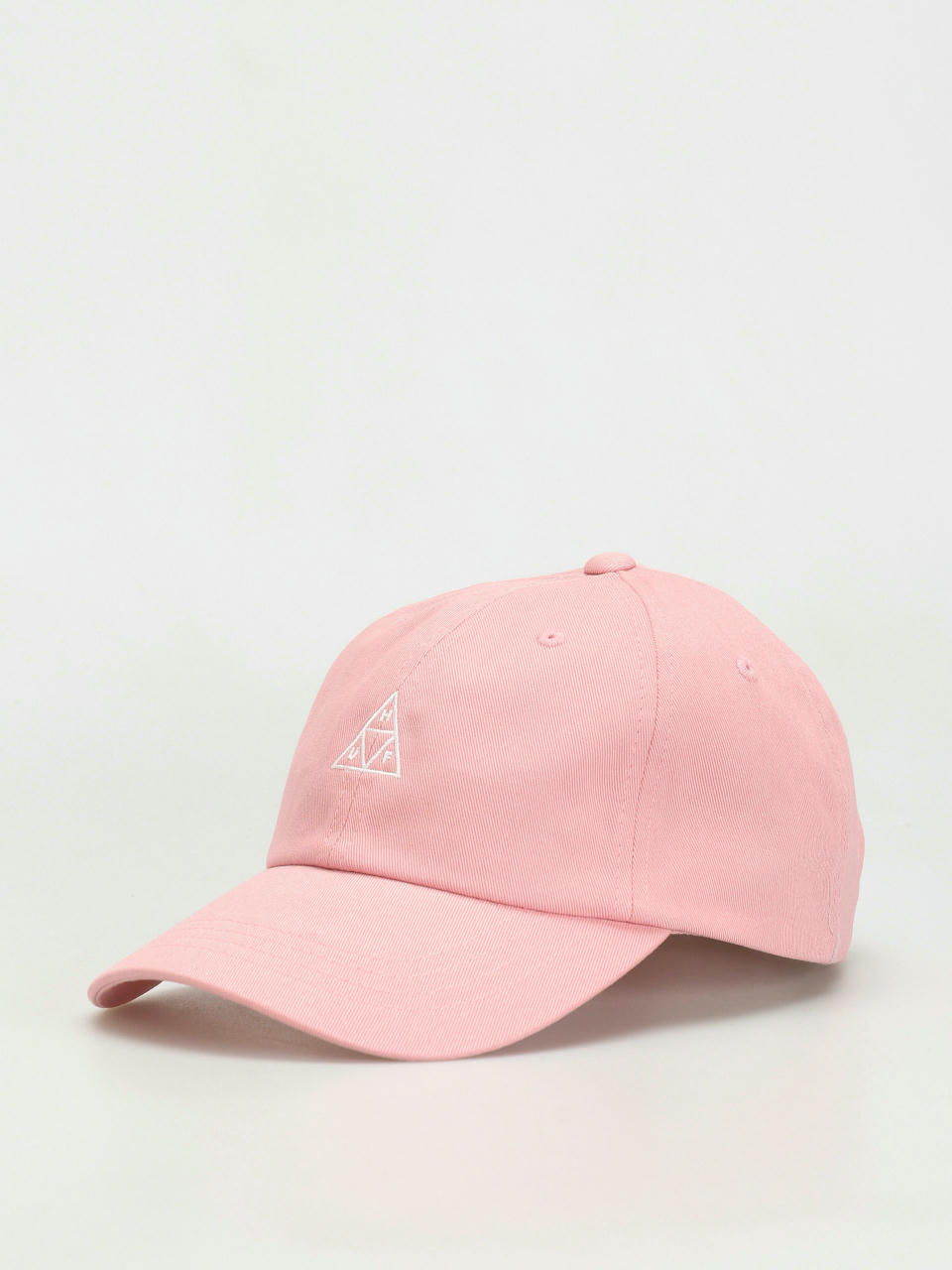 HUF Essentials Triple Triangle Logo CV 6 Panel Baseball sapka (coral pink)