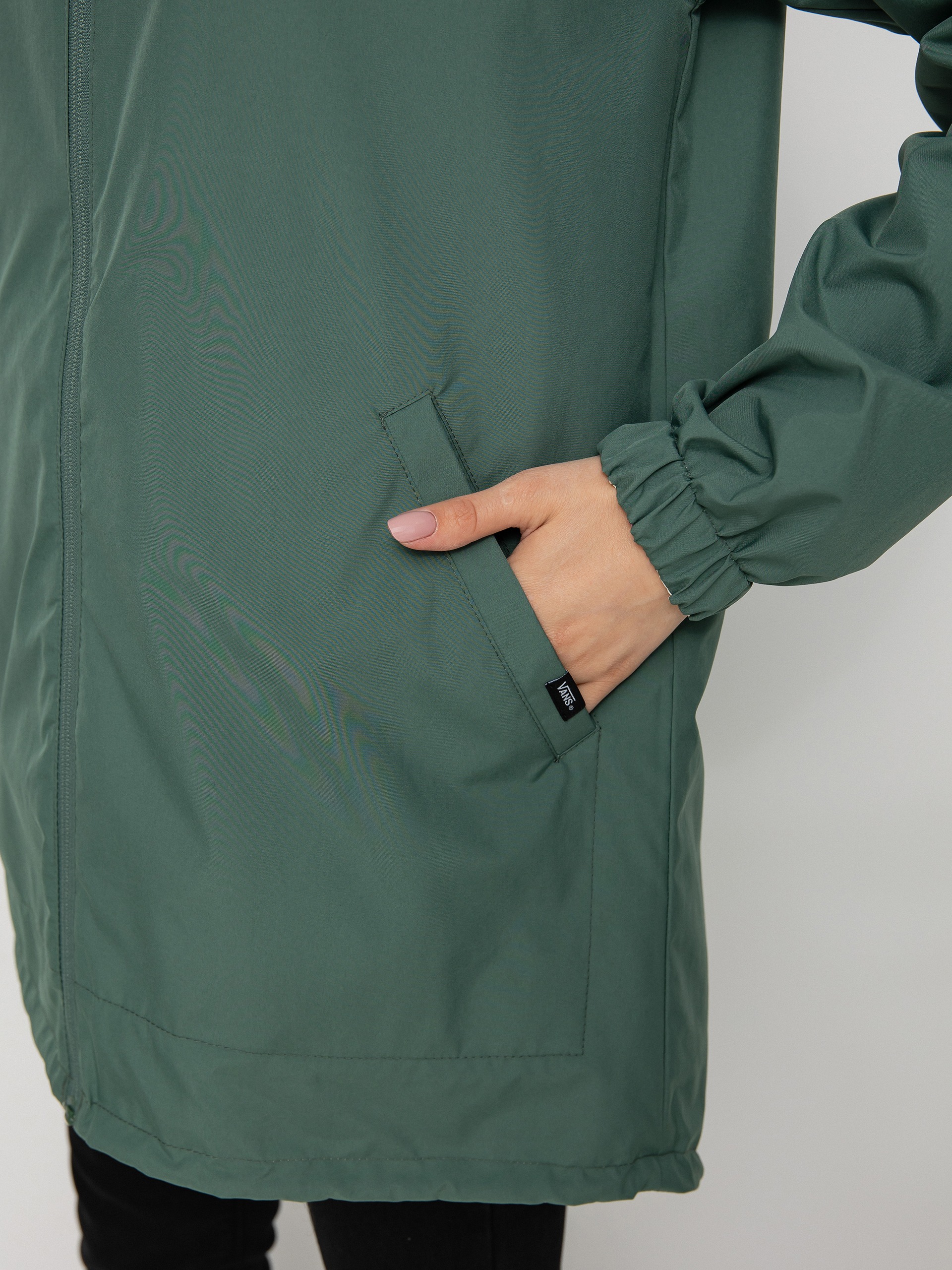 Vans Mercy Reversible Parka Dzseki Wmn (califas ditsy duck green)