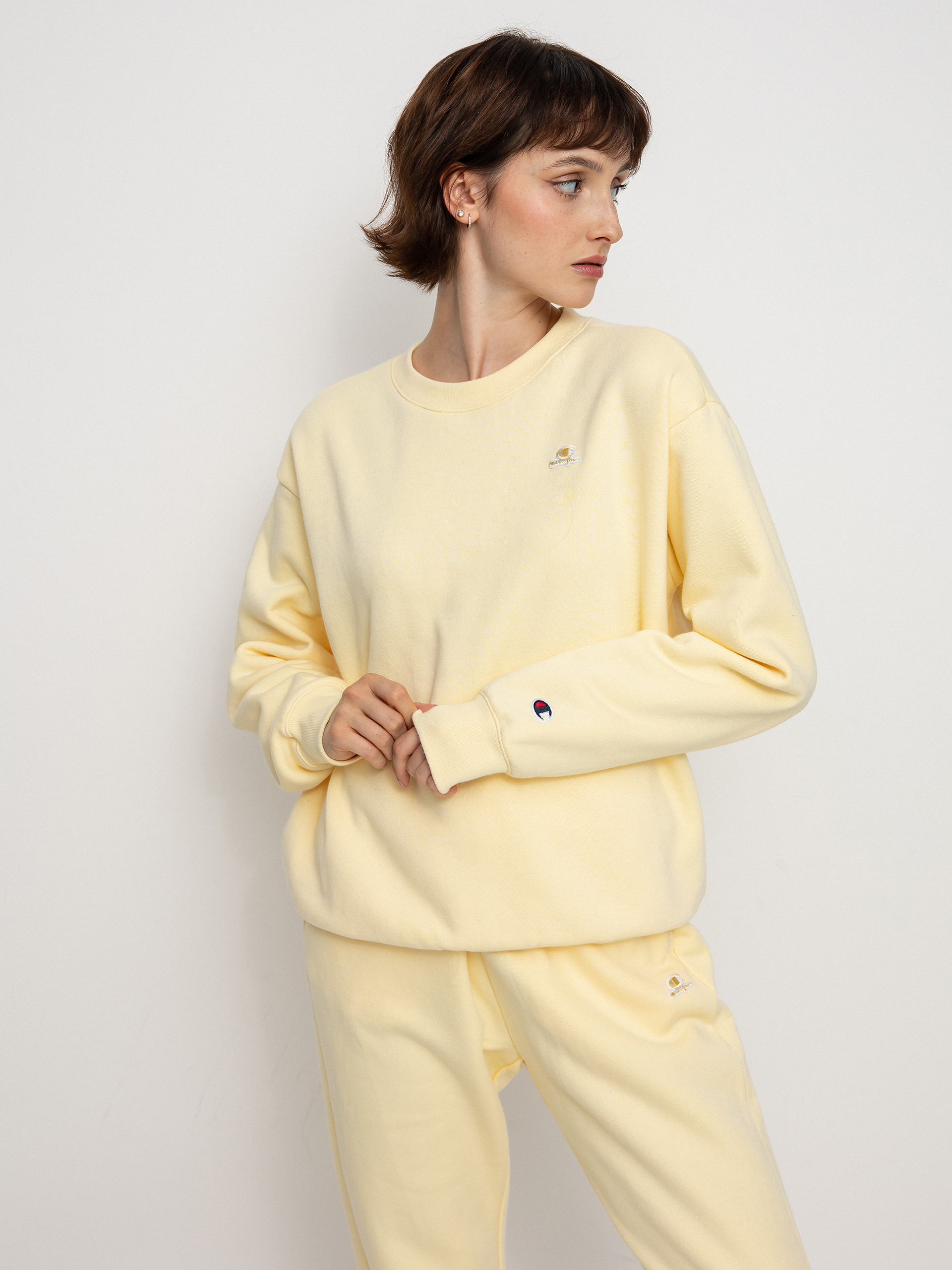 Champion Crewneck Sweatshirt 115483 Pulóver Wmn (flan)