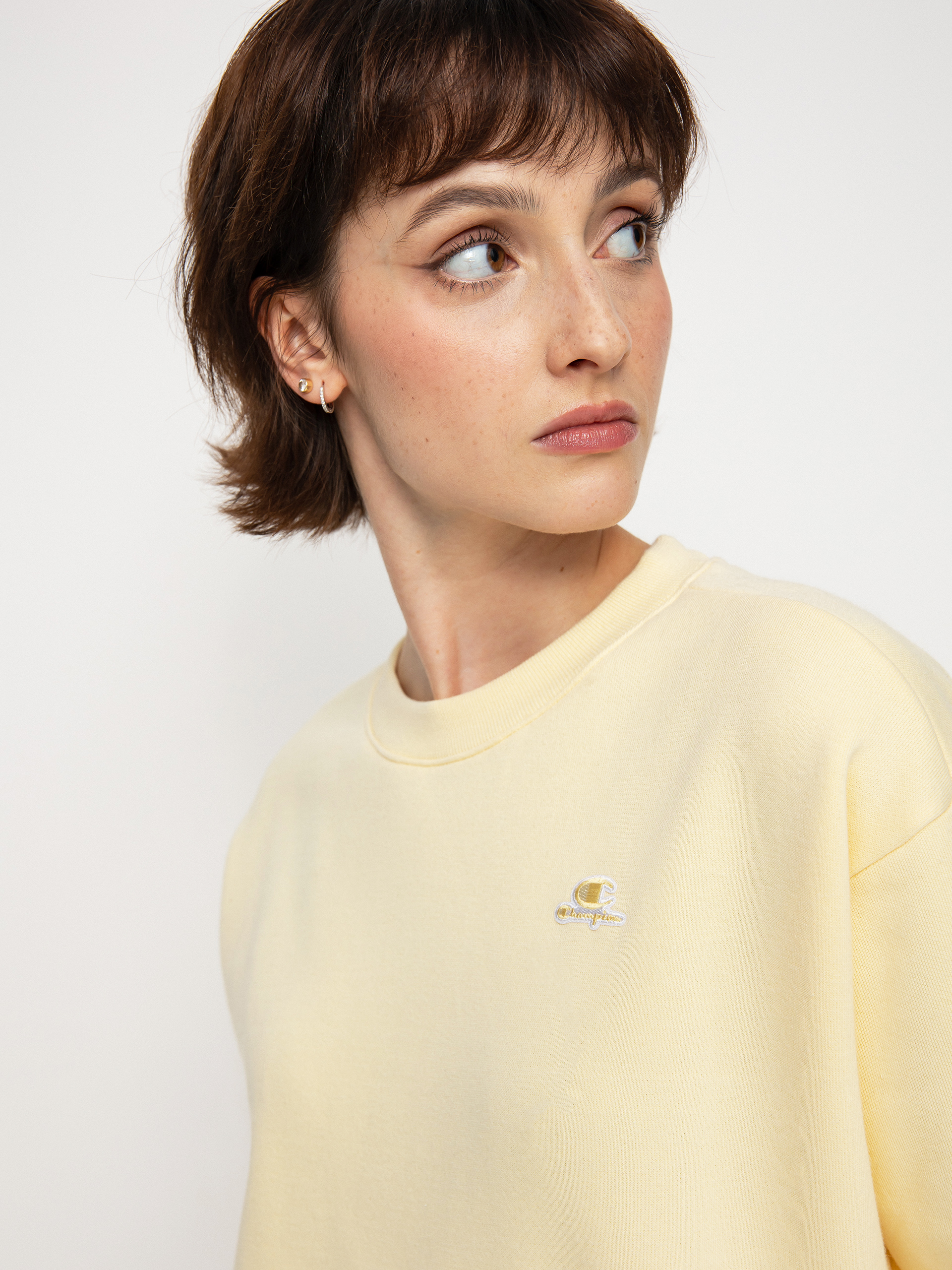Champion Crewneck Sweatshirt 115483 Pulóver Wmn (flan)