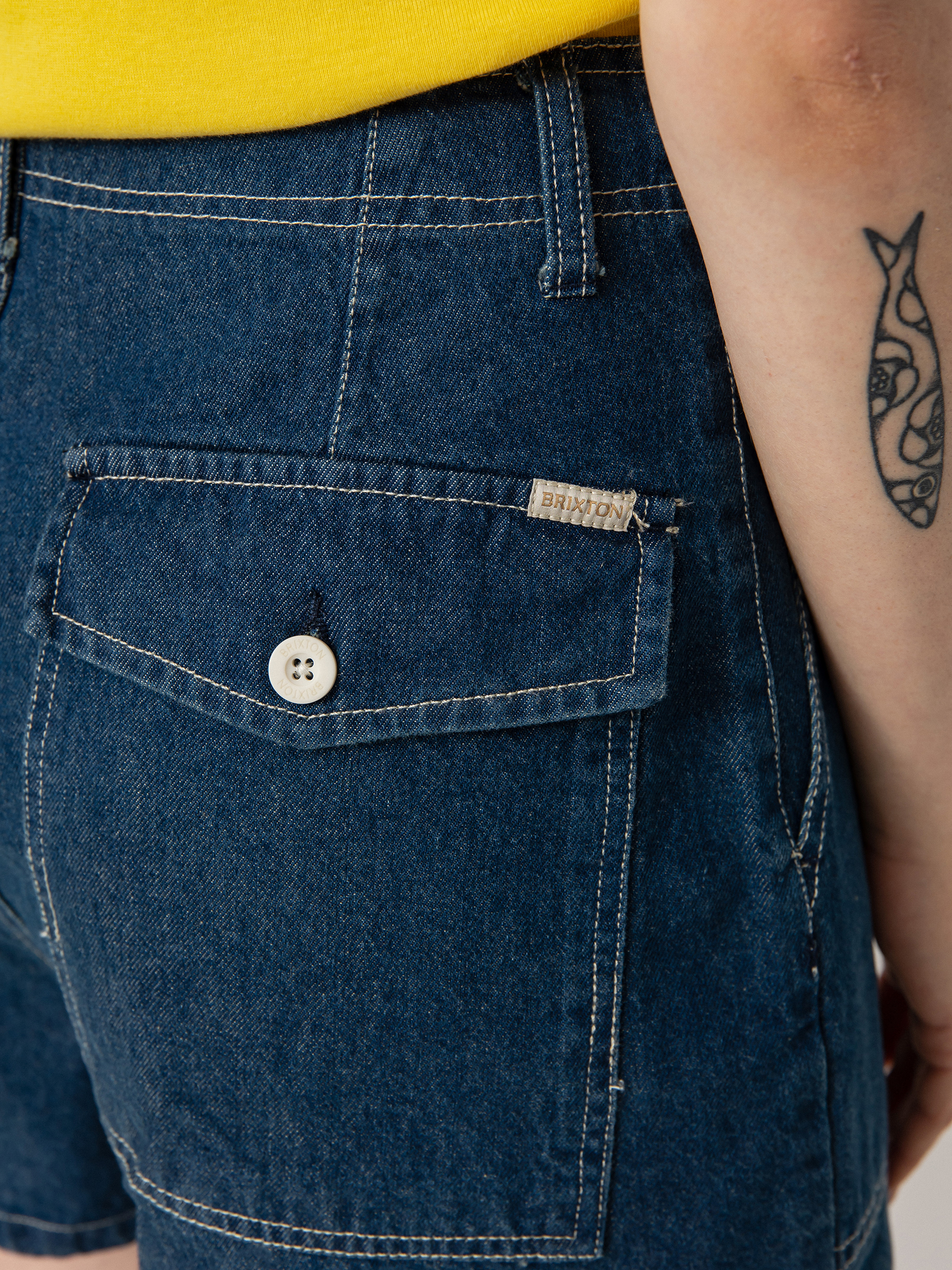 Brixton Vancouver Rövidnadrág Wmn (indigo rinse)