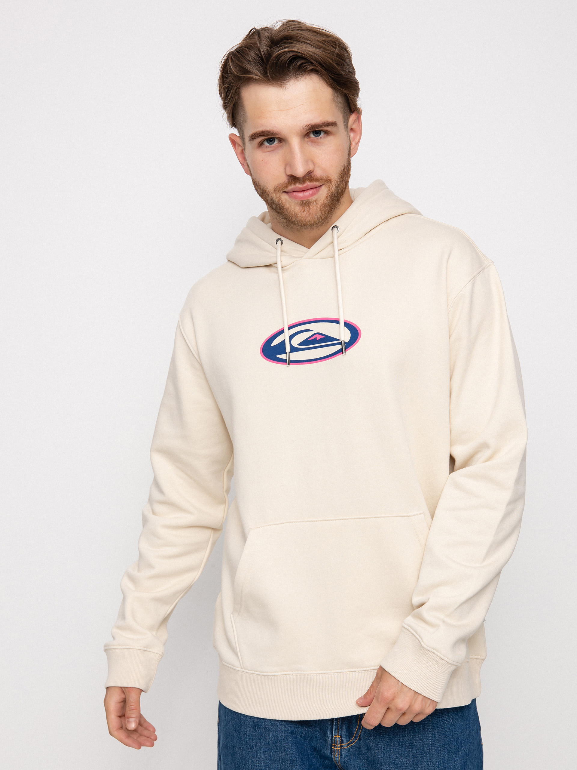 Quiksilver Heritage Oval Logo HD Pulóver (birch)